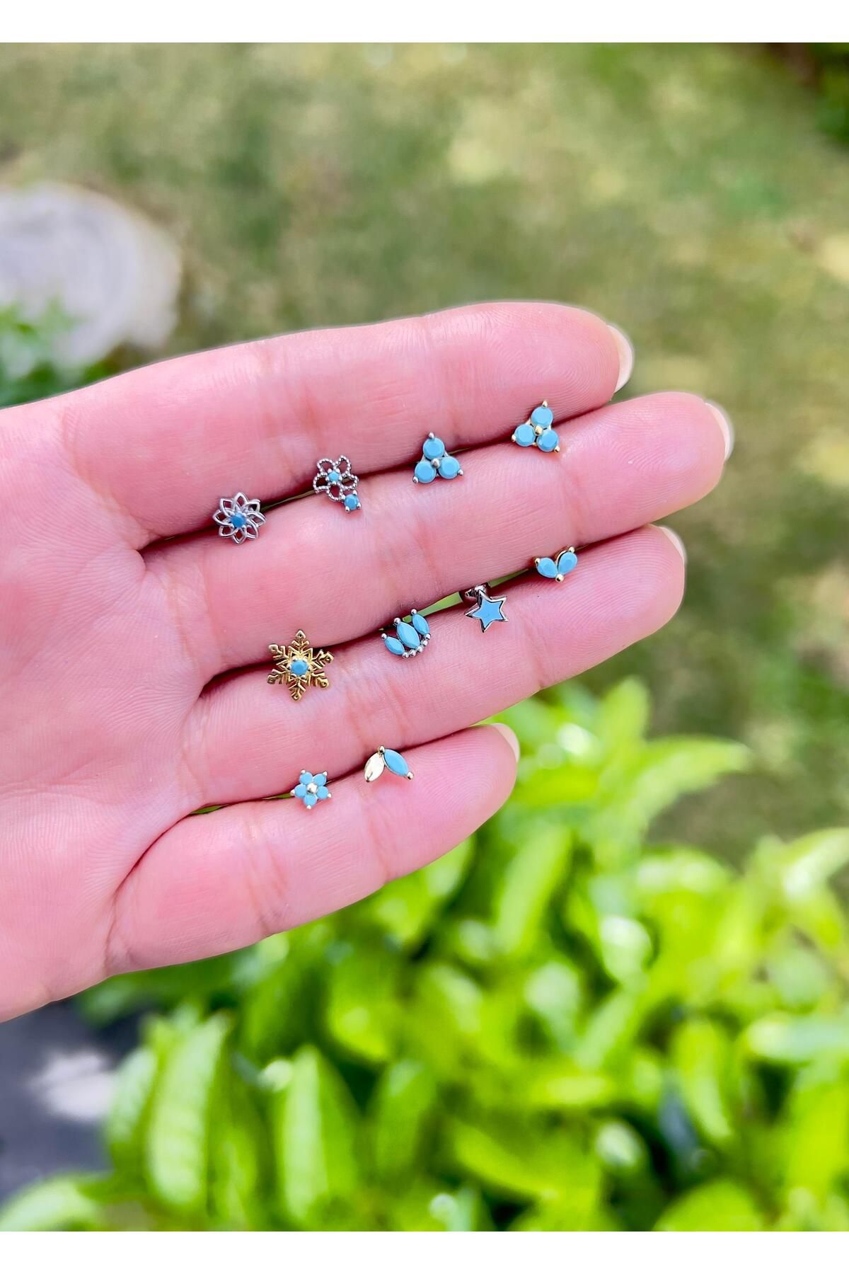 Defne Silver Damla Gümüş Piercing