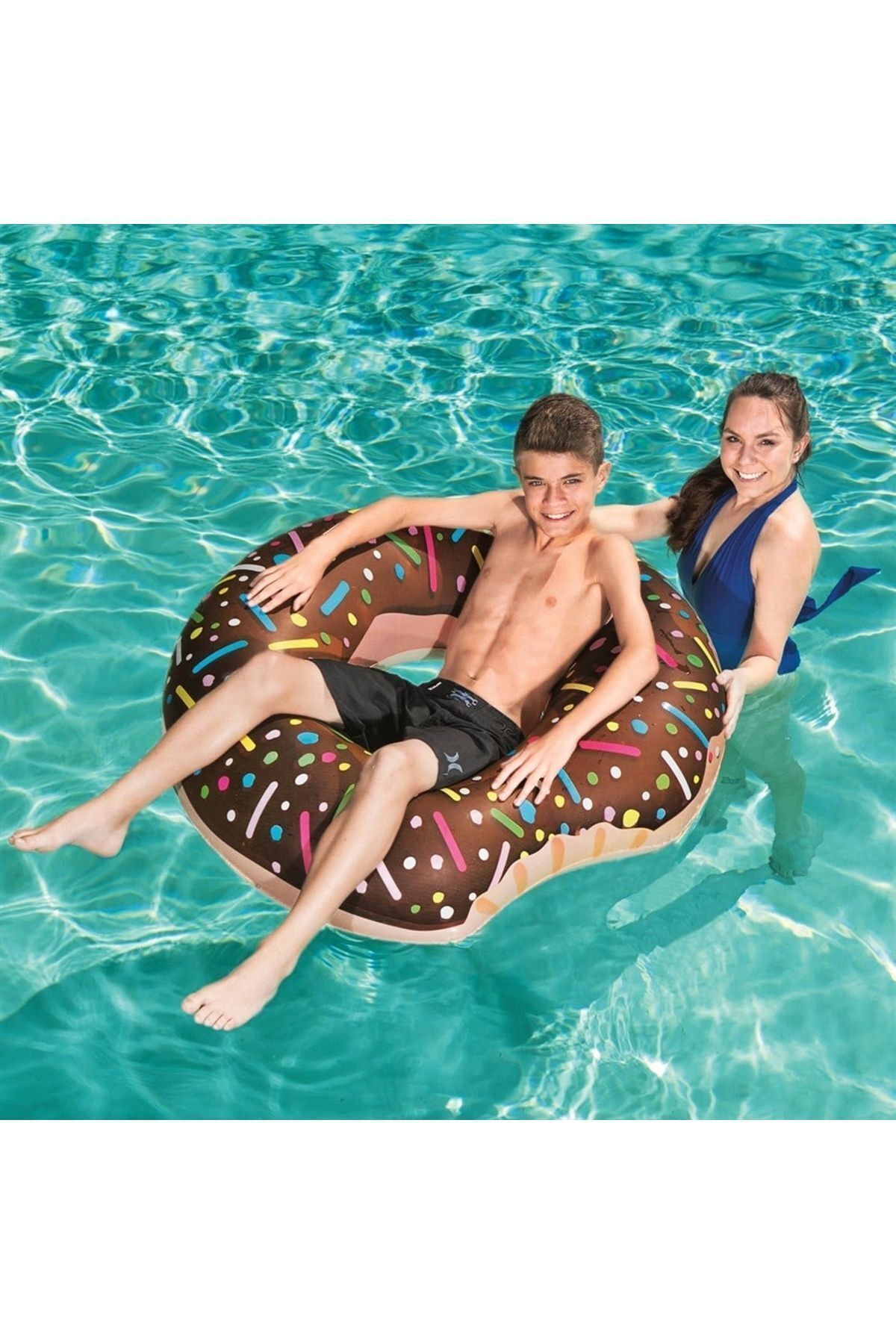 teknotrust Donut Simit - Şişme Donut Simit -deniz Şişme Donut Simit-deniz Simit Donut-şişme Simit Donut 107 Cm