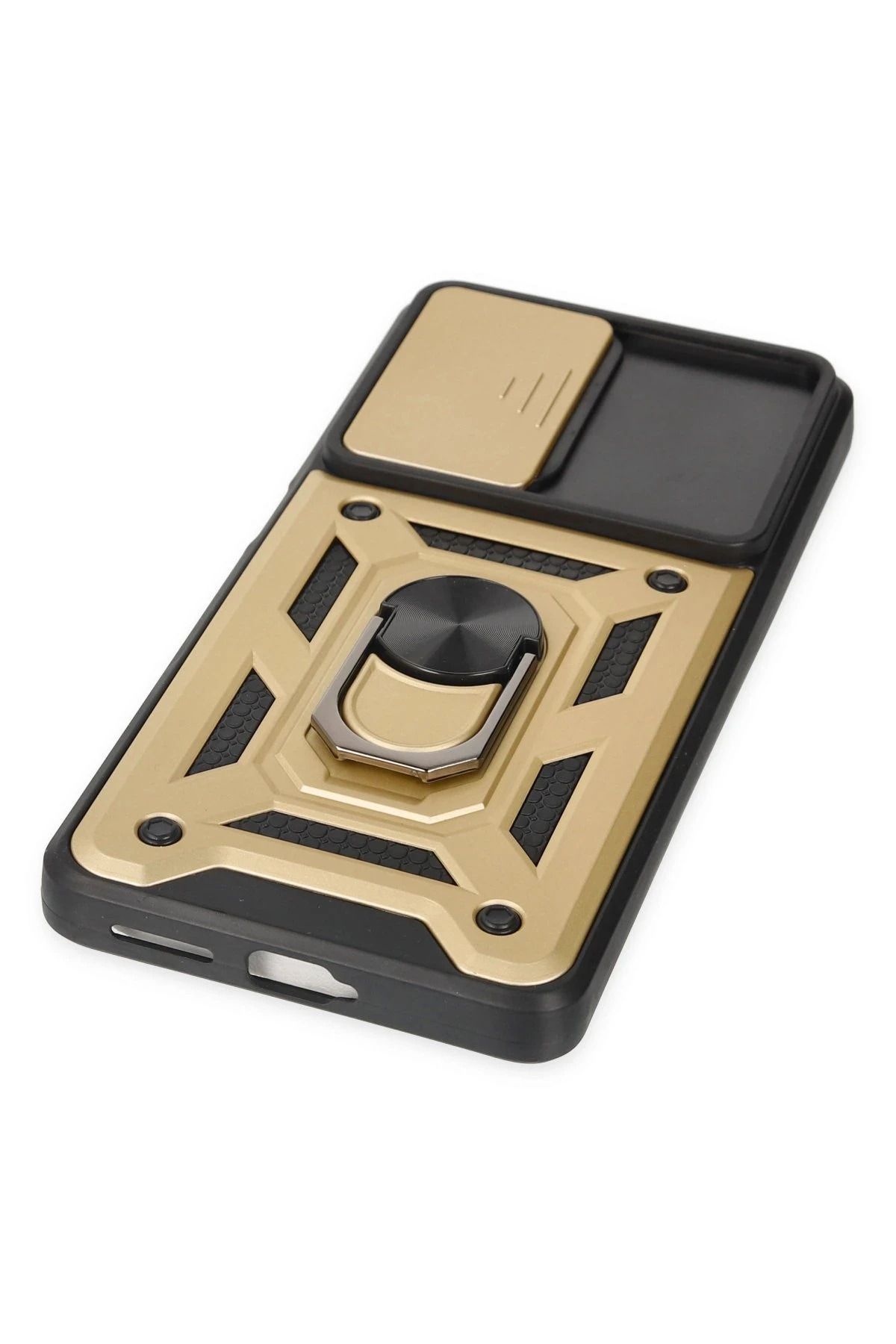 NewFace Xiaomi Mi 11T Pro Kılıf Pars Lens Yüzüklü Silikon - Gold WLZOR