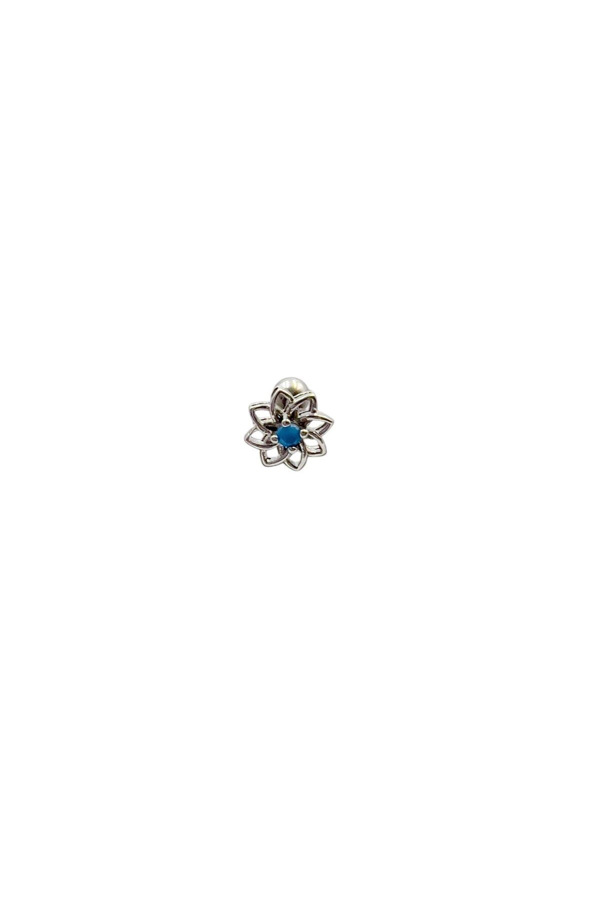Defne Silver Çiçek Gümüş Piercing