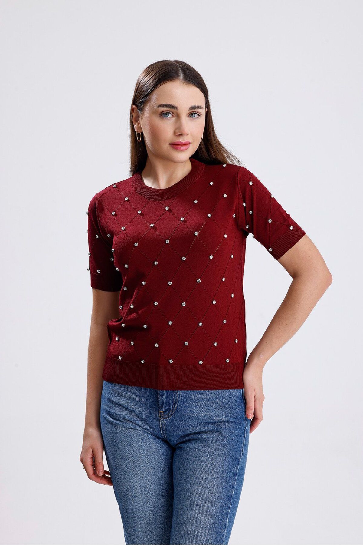 ikomteks Taşlı T-shirt