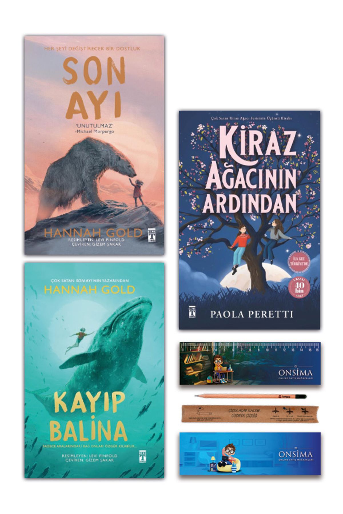 Genç Timaş Son Ayı - Kiraz Ağacının Ardından - Kayıp Balina Set 3 Kitap