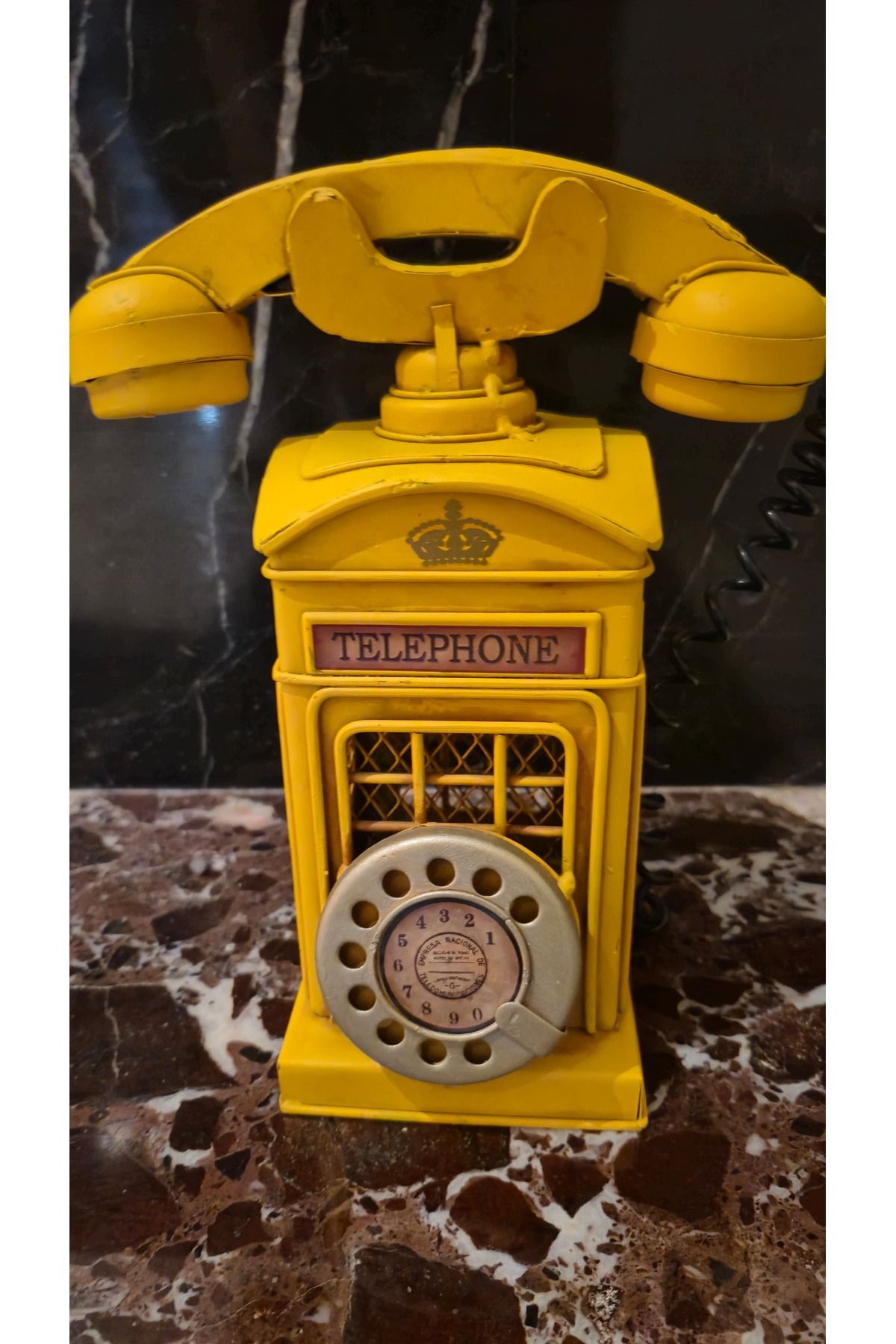 Land of Souvenir Telefon Kulübesi Dekoratif Biblo