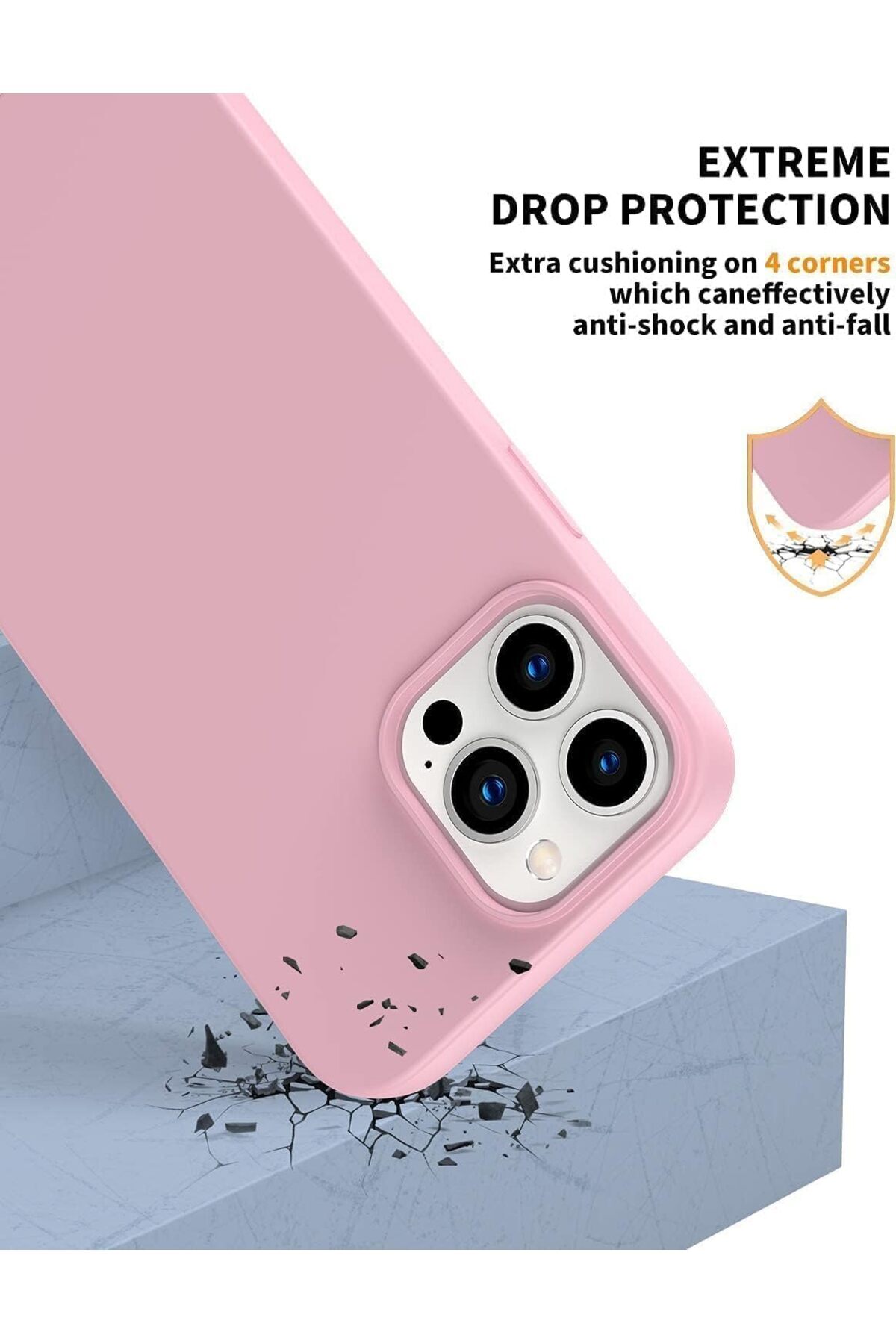 Generic-Silicone Cover Compatible with iPhone 14 Pro Max 6.7 " , Ultra Slim Fit with Full Body Protection 3