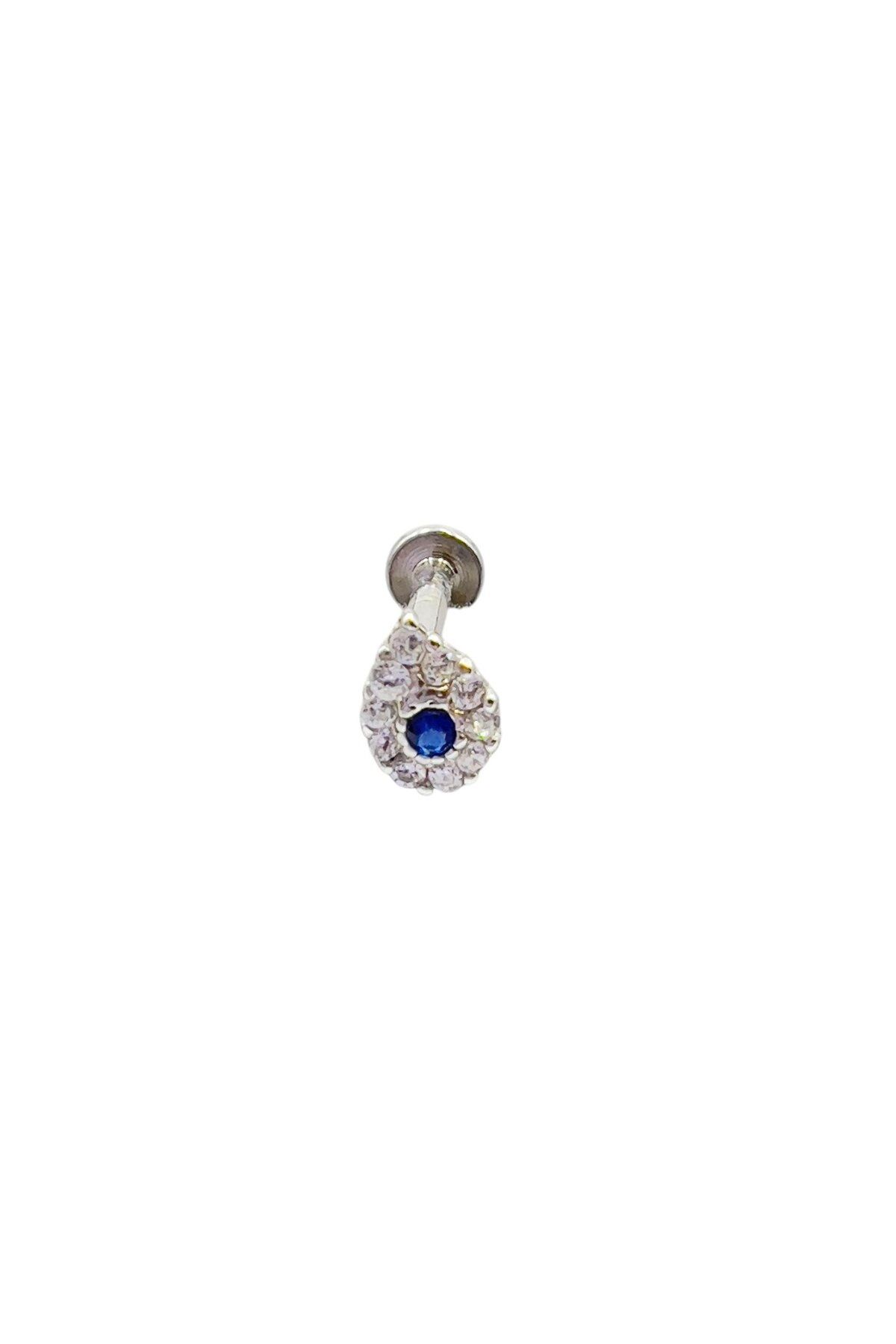 Defne Silver Damla Gümüş Piercing