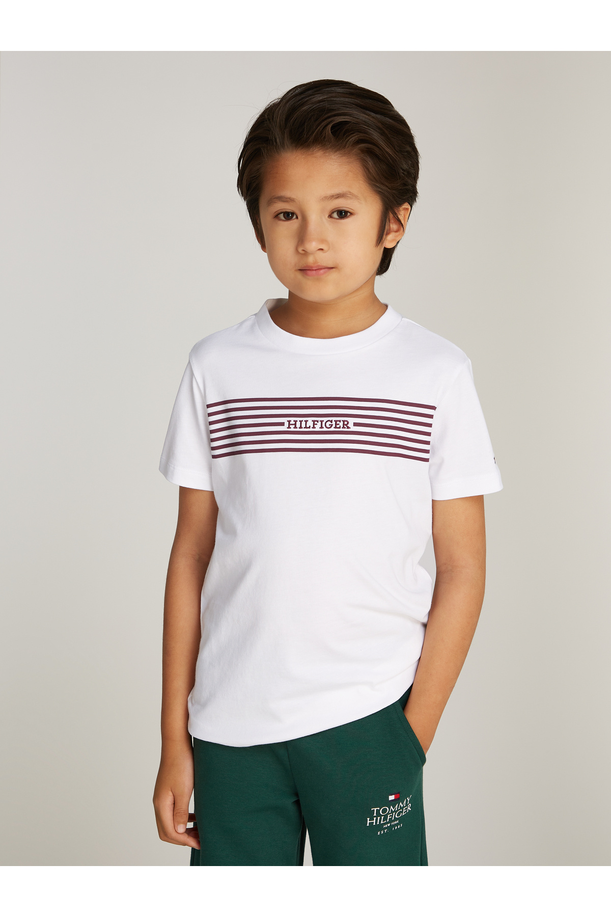 Tommy Hilfiger-Boys White Short Sleeve T-Shirt 1