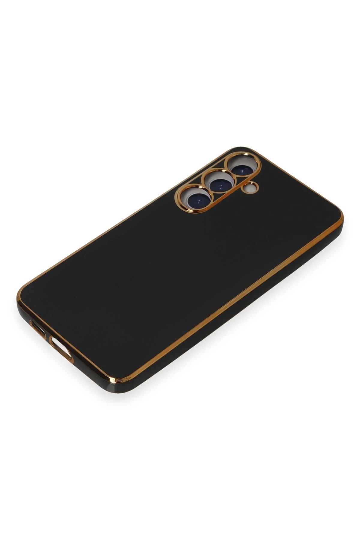 NewFace Samsung Galaxy S24 Plus Kılıf Volet Silikon - Siyah WLZOR