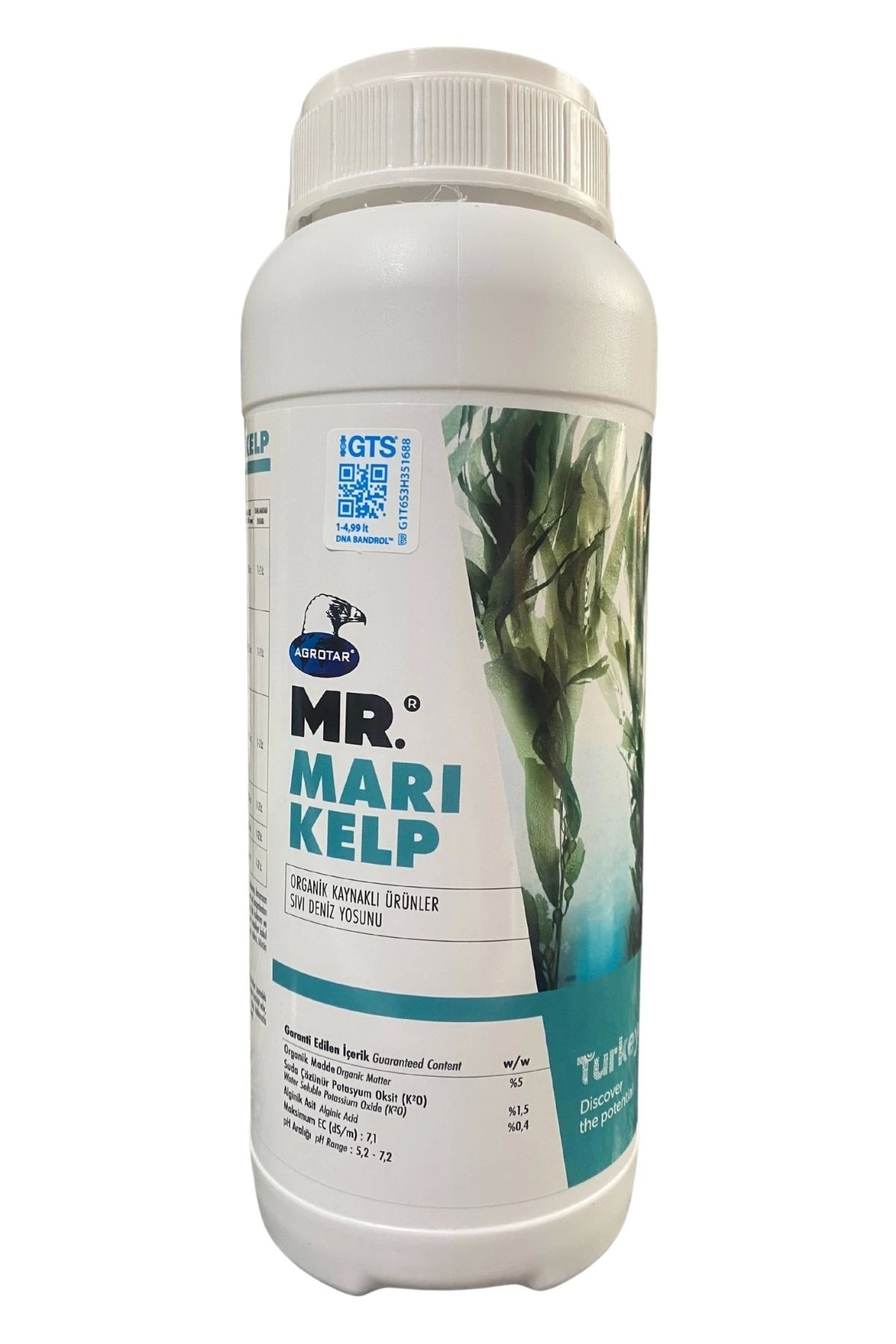 Adige Marikelp Organik Kaynaklı Sıvı Deniz Yosunu Sıvı Yaprak Gübresi 1 Lt
