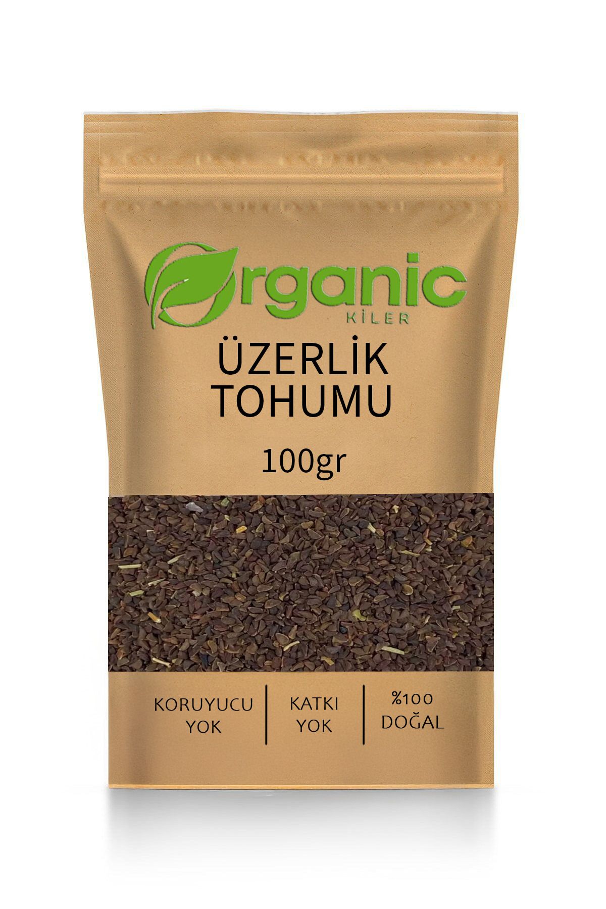 Organic Kiler Üzerlik Tohumu 100gr. Kurutulmuş & Elenmiş Katkı Madde İçermez