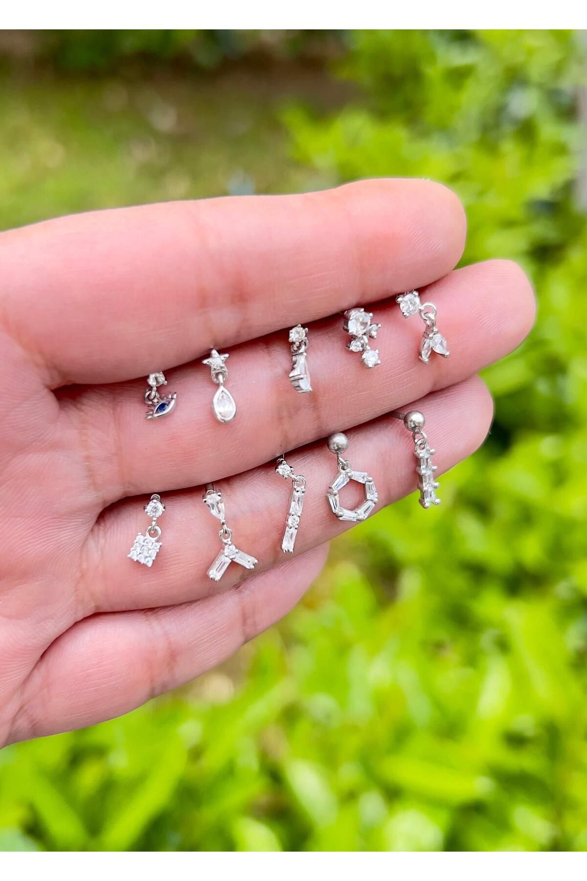 Defne Silver Salantlı Gümüş Piercing