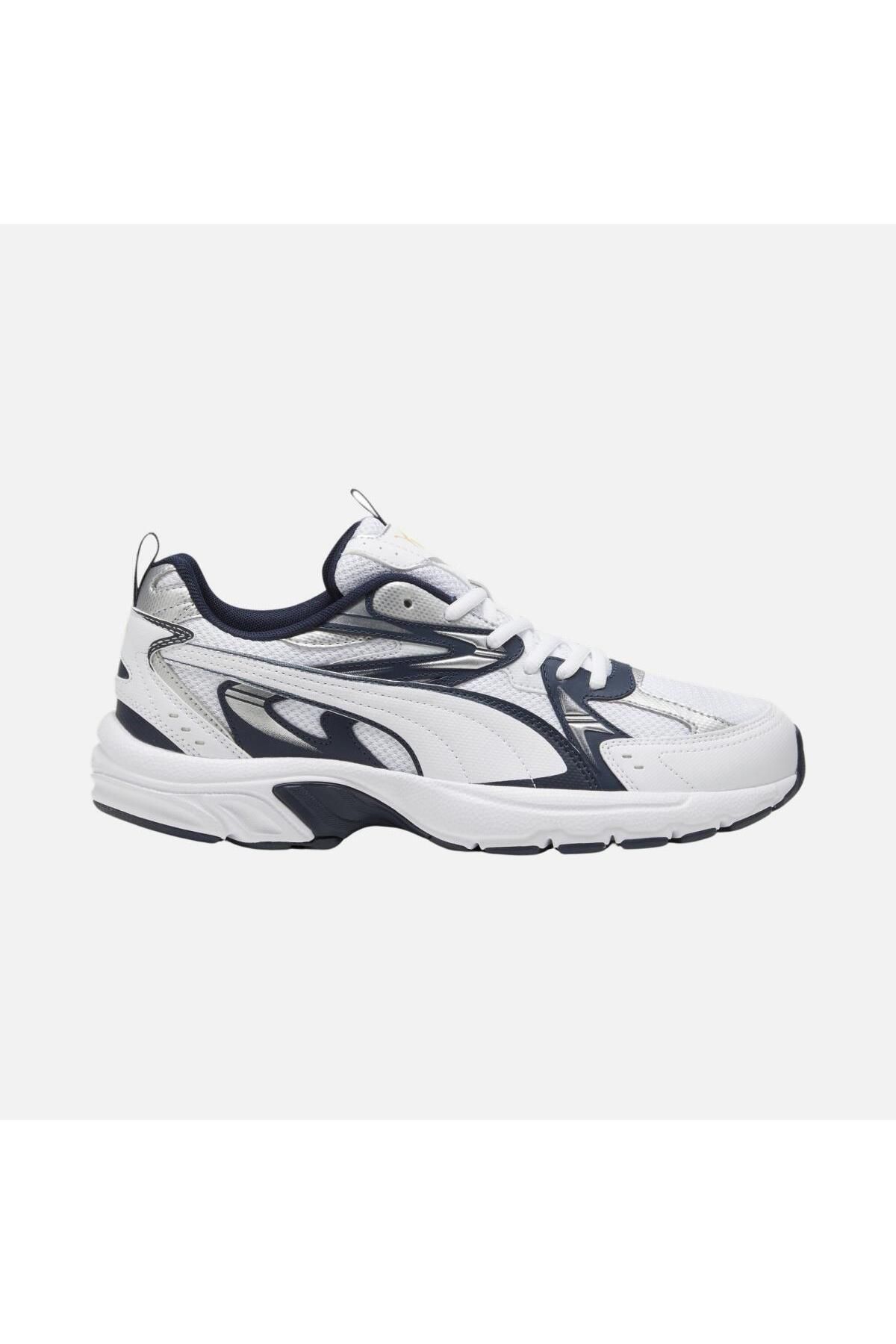 Puma-392322   05 Milenio Tech White-Dark Blue-Silver Men's Sports Shoes 2
