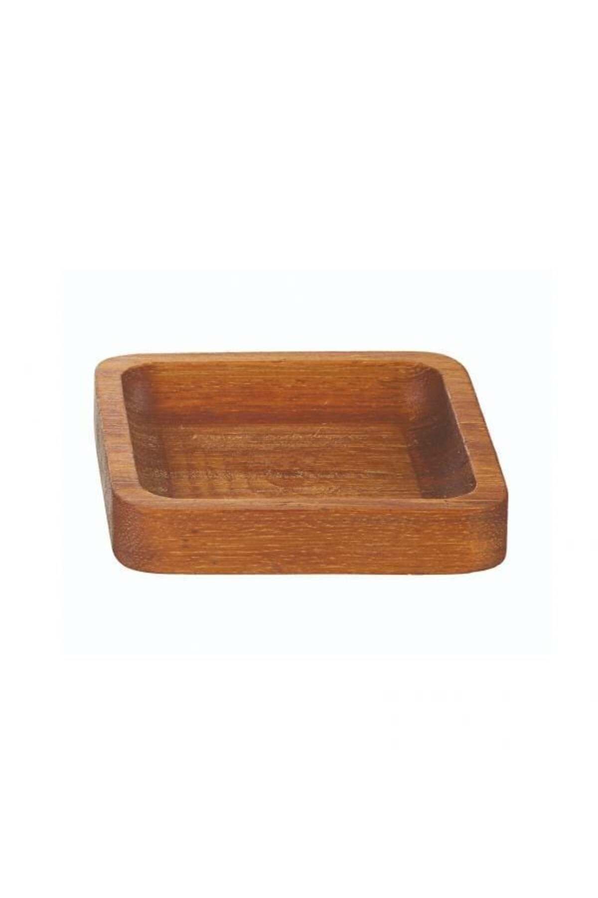 Biradlı Iroko Kare Çerezlik 8 Cm (6 Adet)