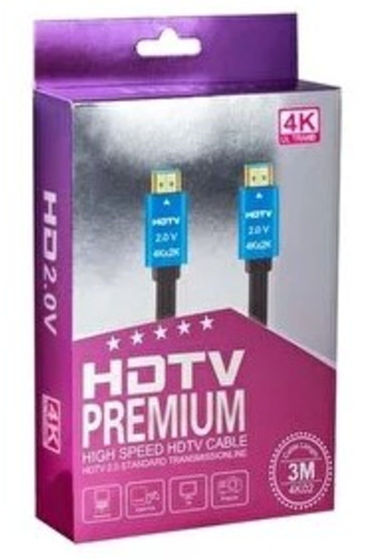 KRETZ Hdmi-Hdmi Kablo 3 Metre Kutulu 4K