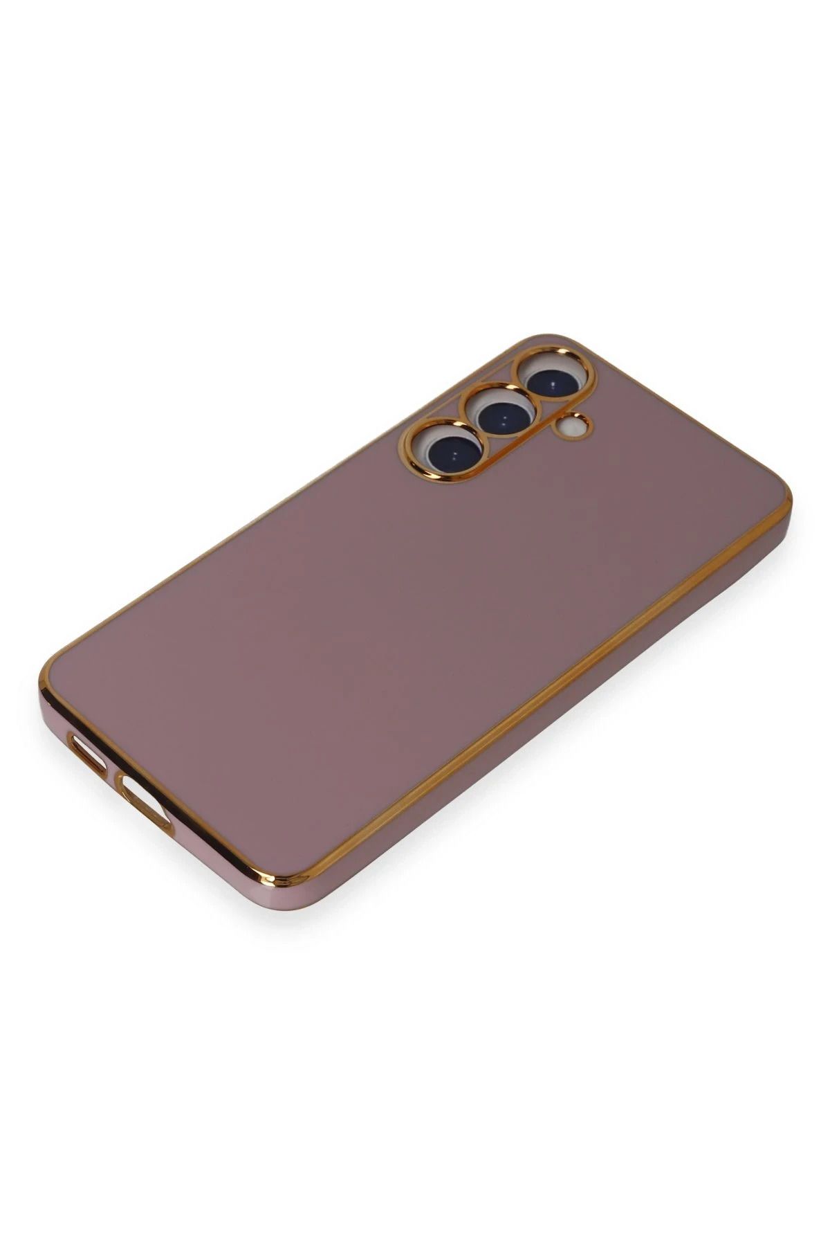 NewFace Samsung Galaxy S24 Plus Kılıf Volet Silikon - Mor WLZOR