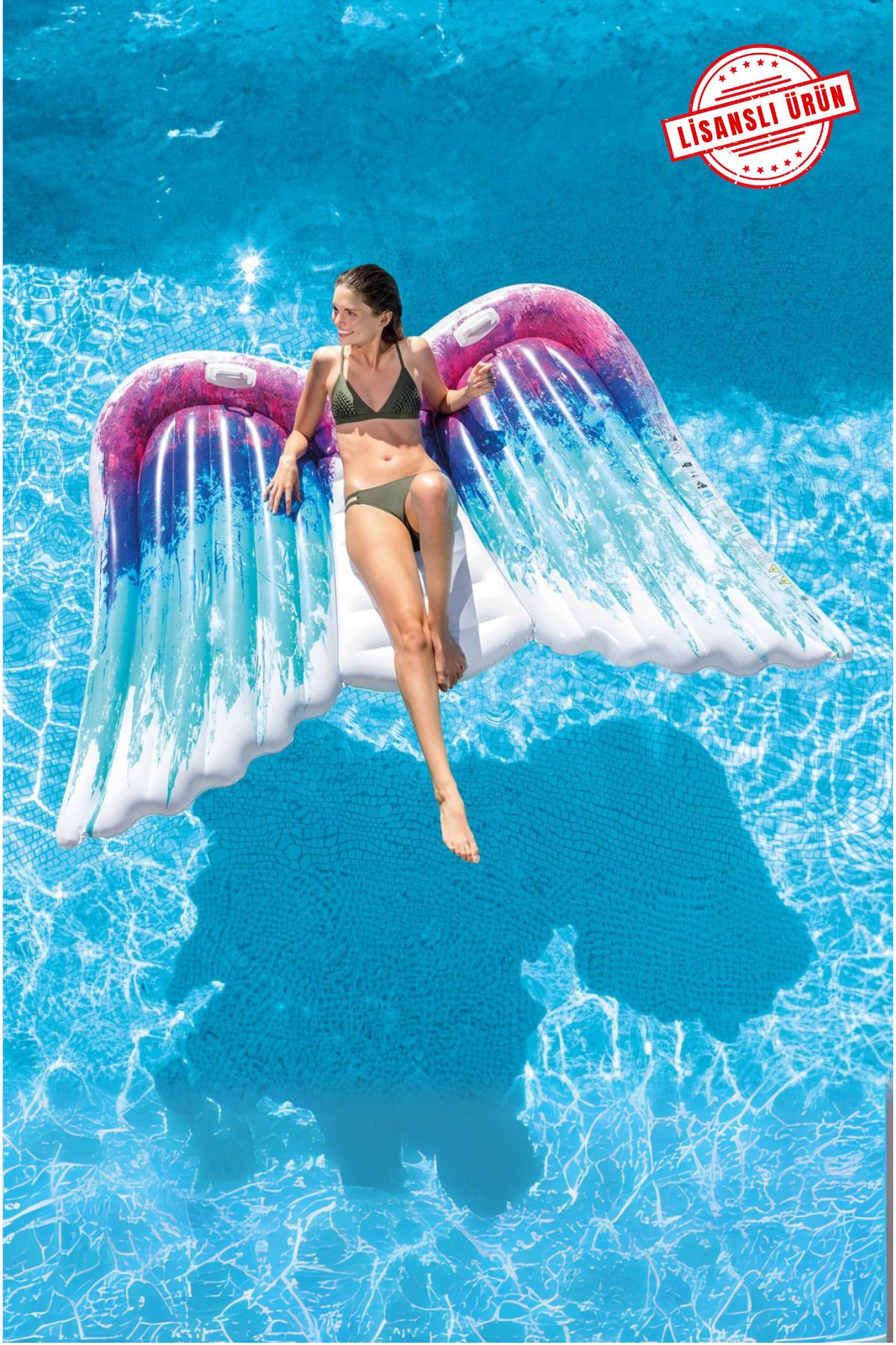 craftivio Angel Wings Premium Tasarım Lüks Deniz Havuz Yatağı Melek Kanatları 251 cm Yeni Sezon