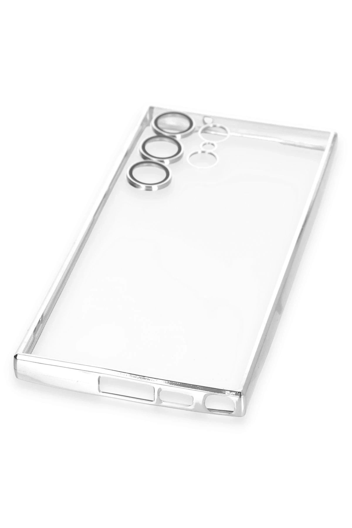NewFace Samsung Galaxy S24 Ultra Kılıf Lensli Silikon - Mor WLZOR