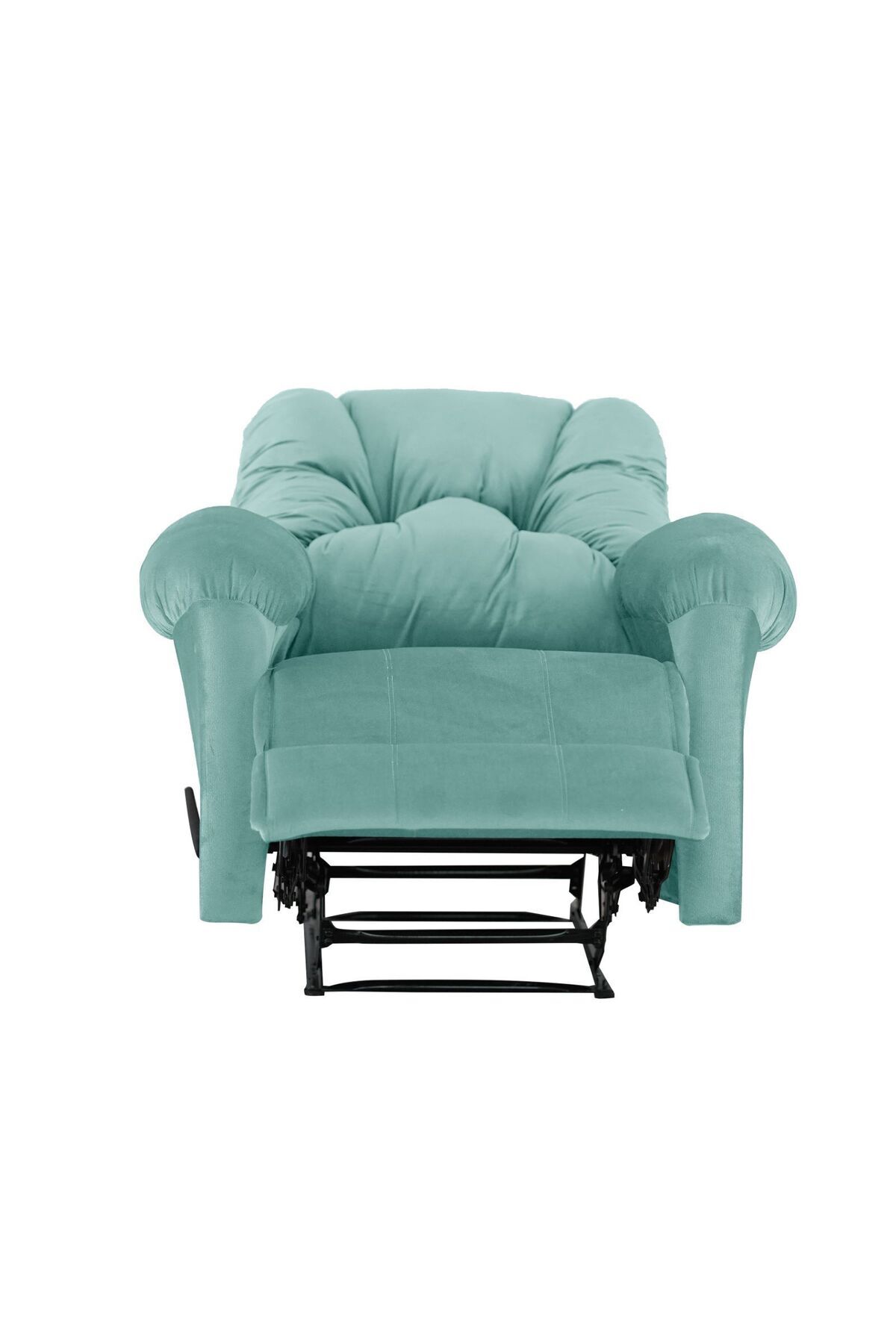 American Polo-| Velvet Classic Recliner Chair - Light Turquoise -92×78x103 6