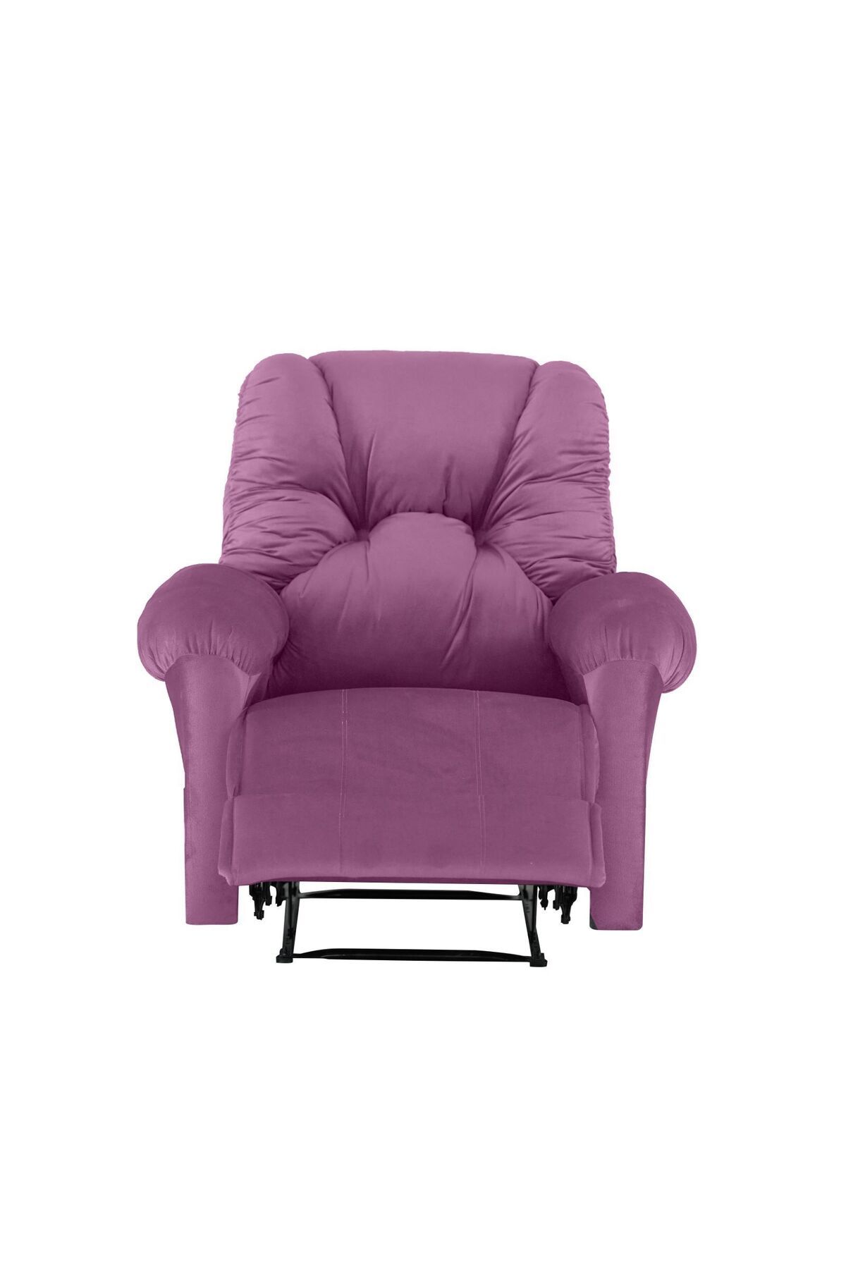 American Polo-| Velvet Rocking & Rotating Recliner Chair - Light Purple -92×78x103 5
