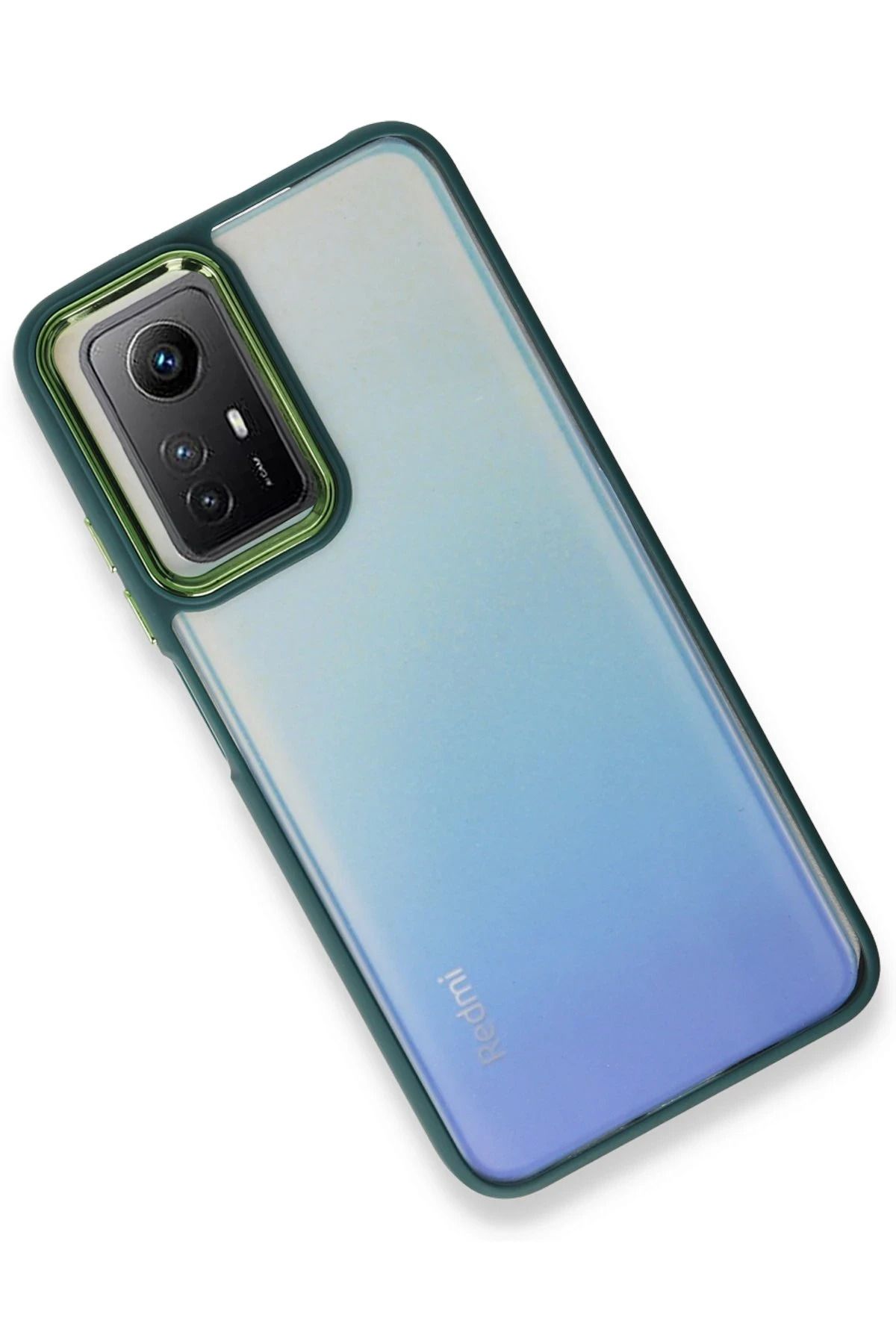 NewFace Xiaomi Redmi Note 12S Kılıf Dora Kapak - Haki Yeşil WLZOR