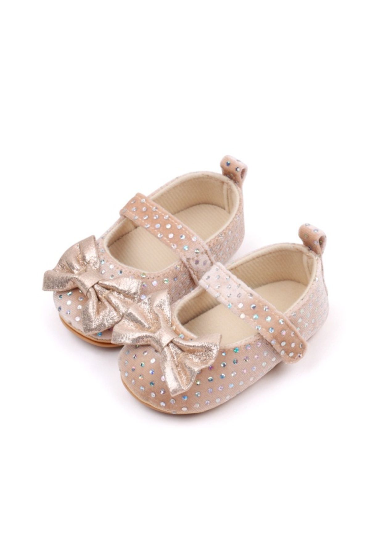 Superbaby-Elegant cream shoes with sequins for girls 5