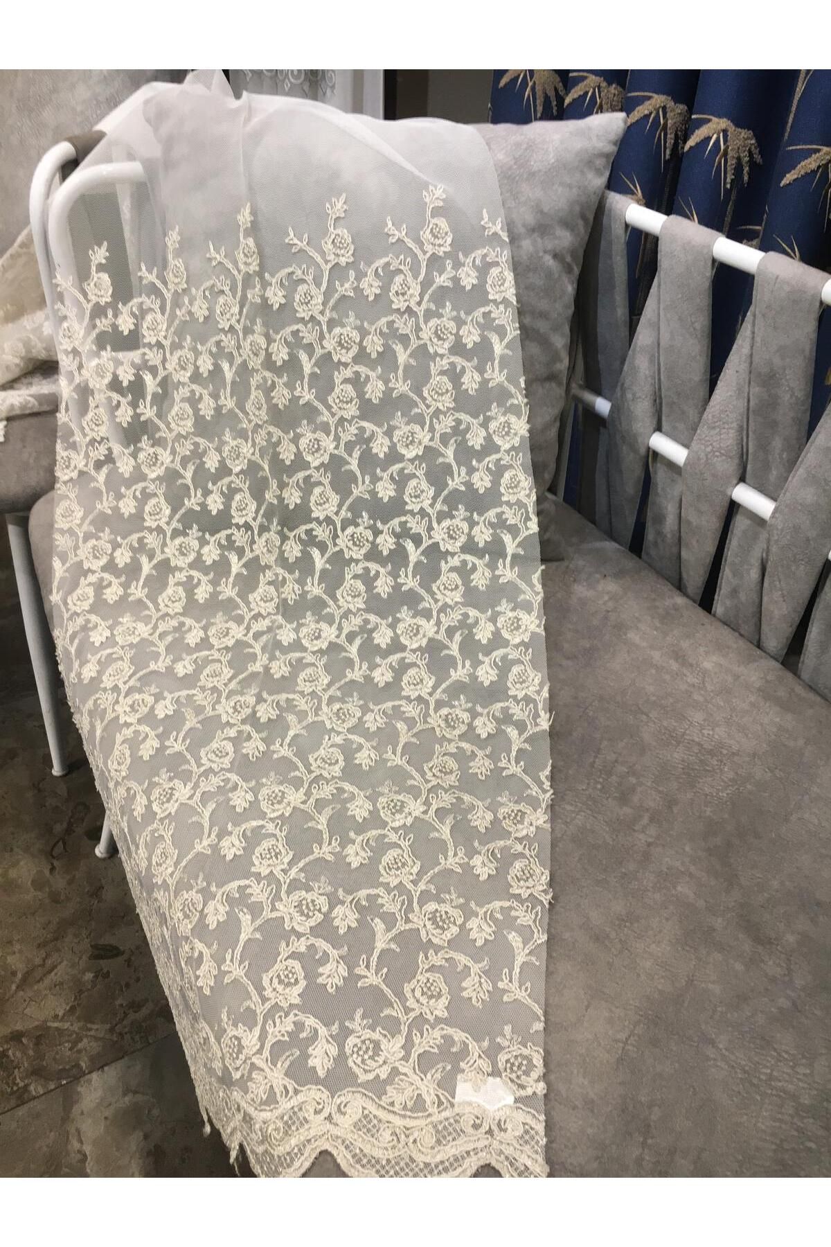 Life Desing TÜL PERDE DEKORATİF GREK NAKIŞ MODEL