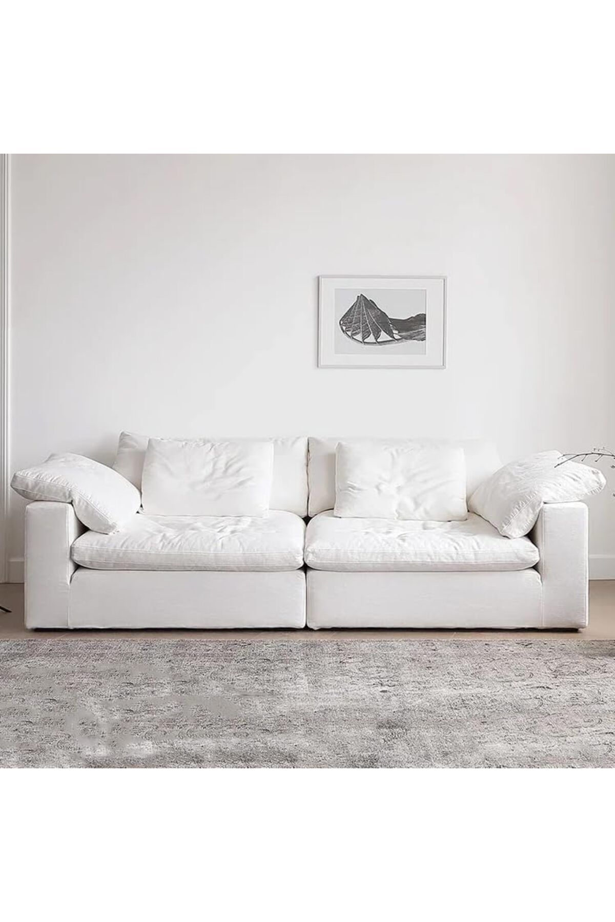 MAPLE HOME DECORATION-Maple Home 2-seater Sofa Modular Cloud Couch Sofas Set Compression Sponge Sectional Lounge 4