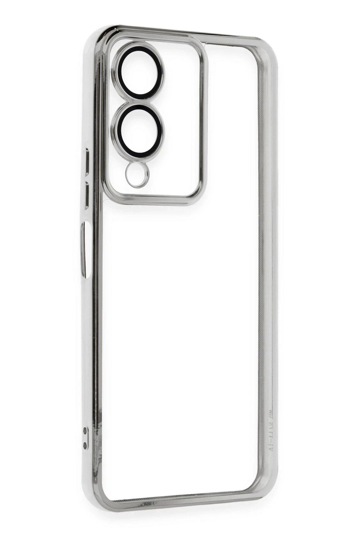 NewFace Vivo Y17S Kılıf Lensli Silikon - Gümüş WLZOR