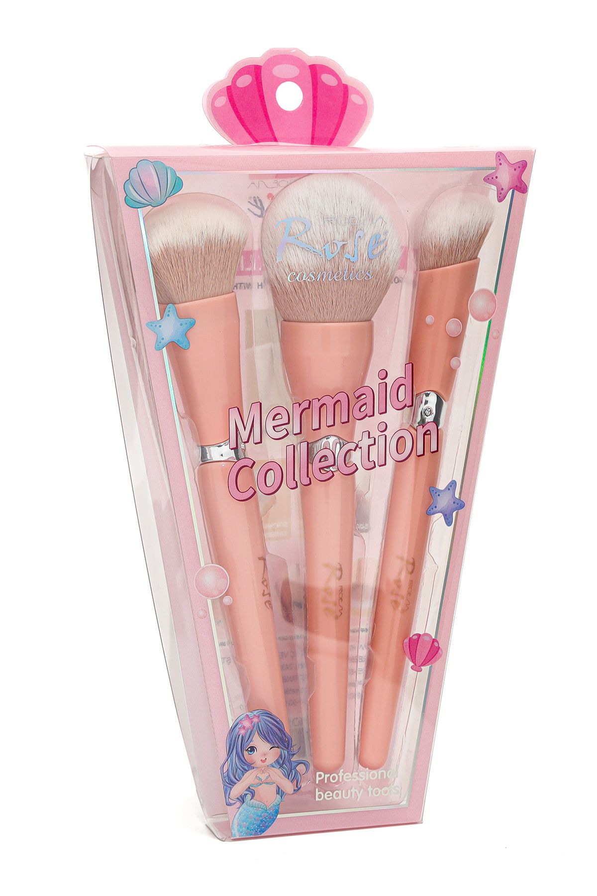 Roesıa Rose Cosmetics Rose Collectıon 3'lü Makyaj Fırça Seti