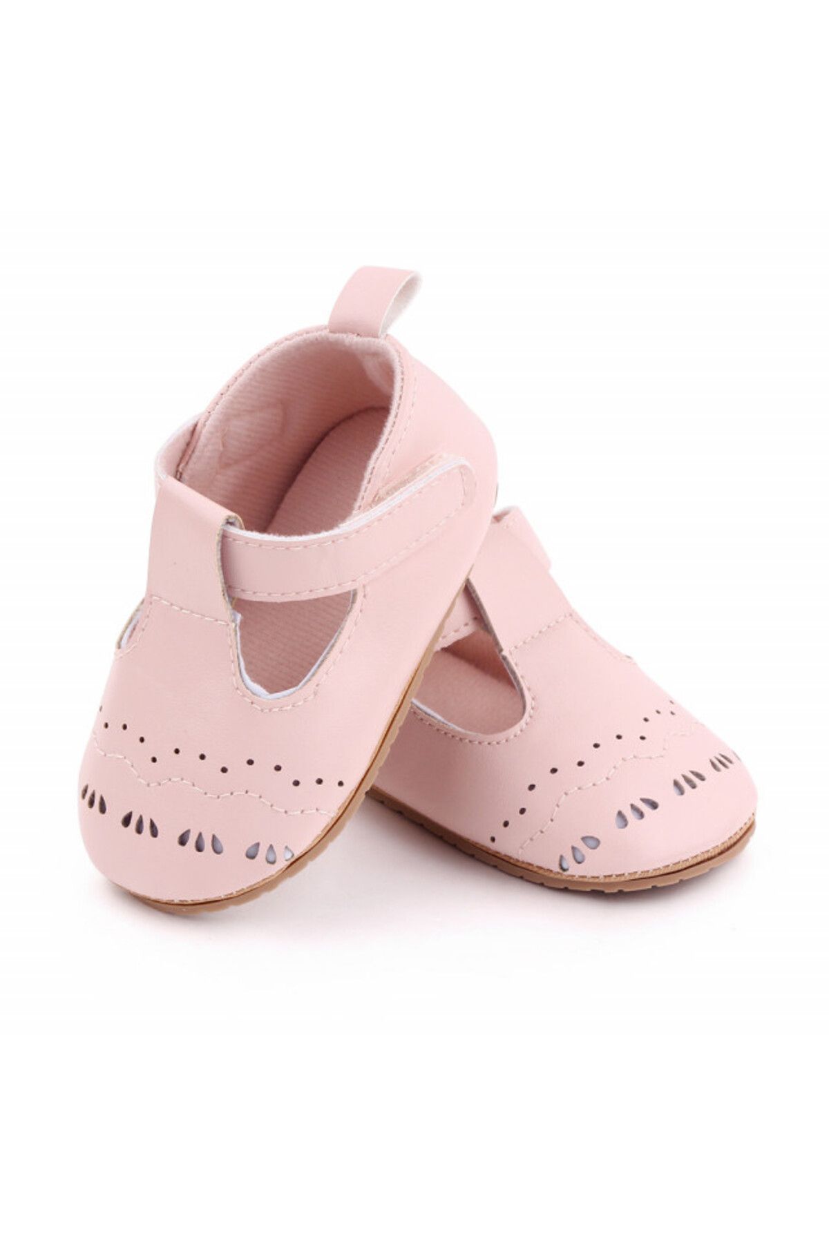 Superbaby Pantofiori Roz Cu Model Decupat Femeie - 3-6 luni