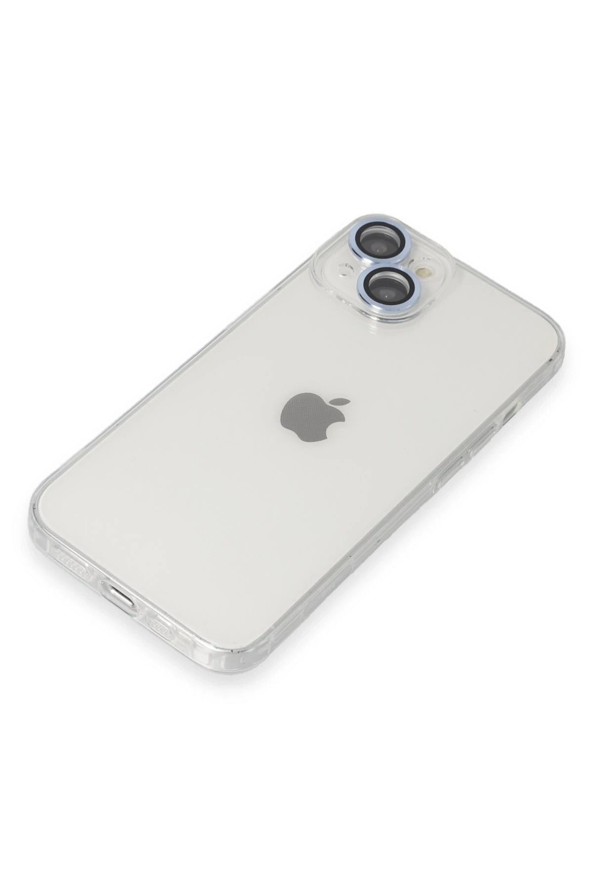 NewFace iPhone 14 Kılıf Luko Lens Silikon - Sierra Blue MRAYD