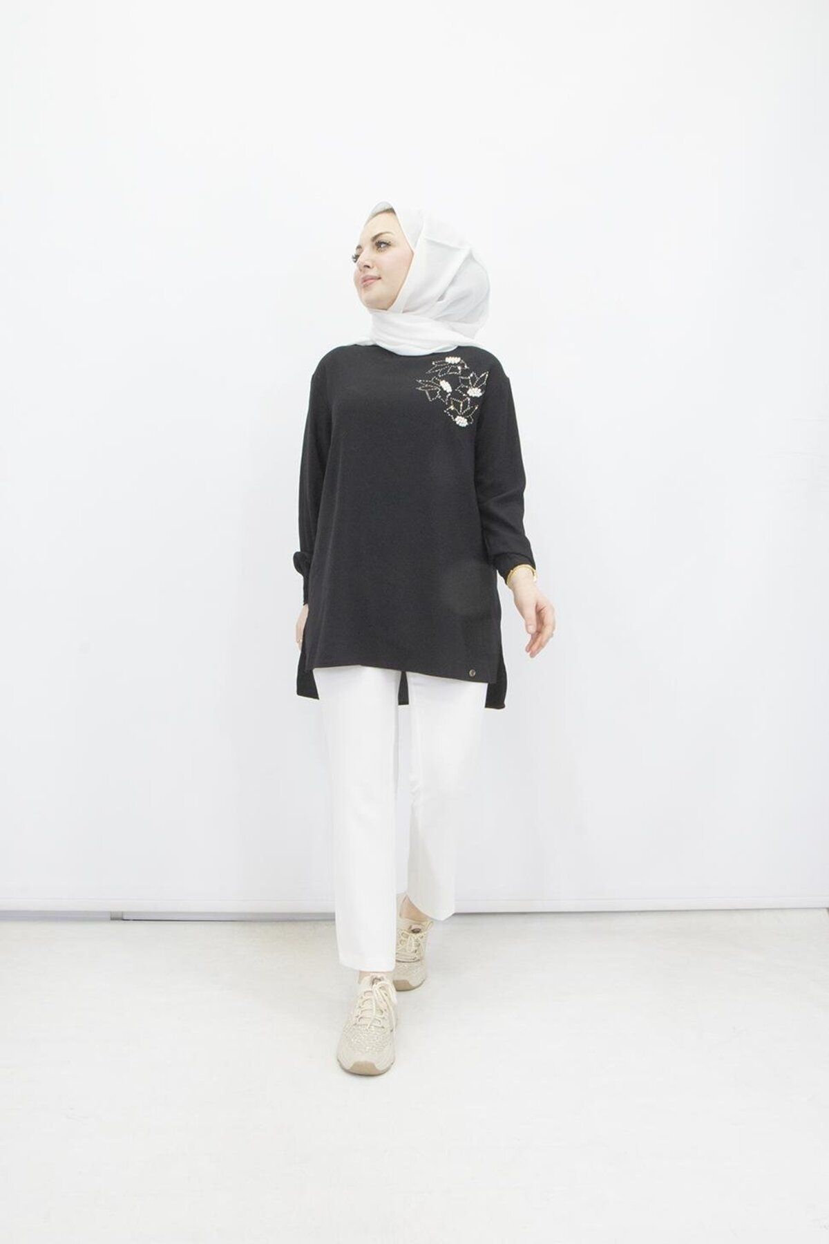 Armine TREND 443 Armine Trend 443-1 Taşlı Tunik