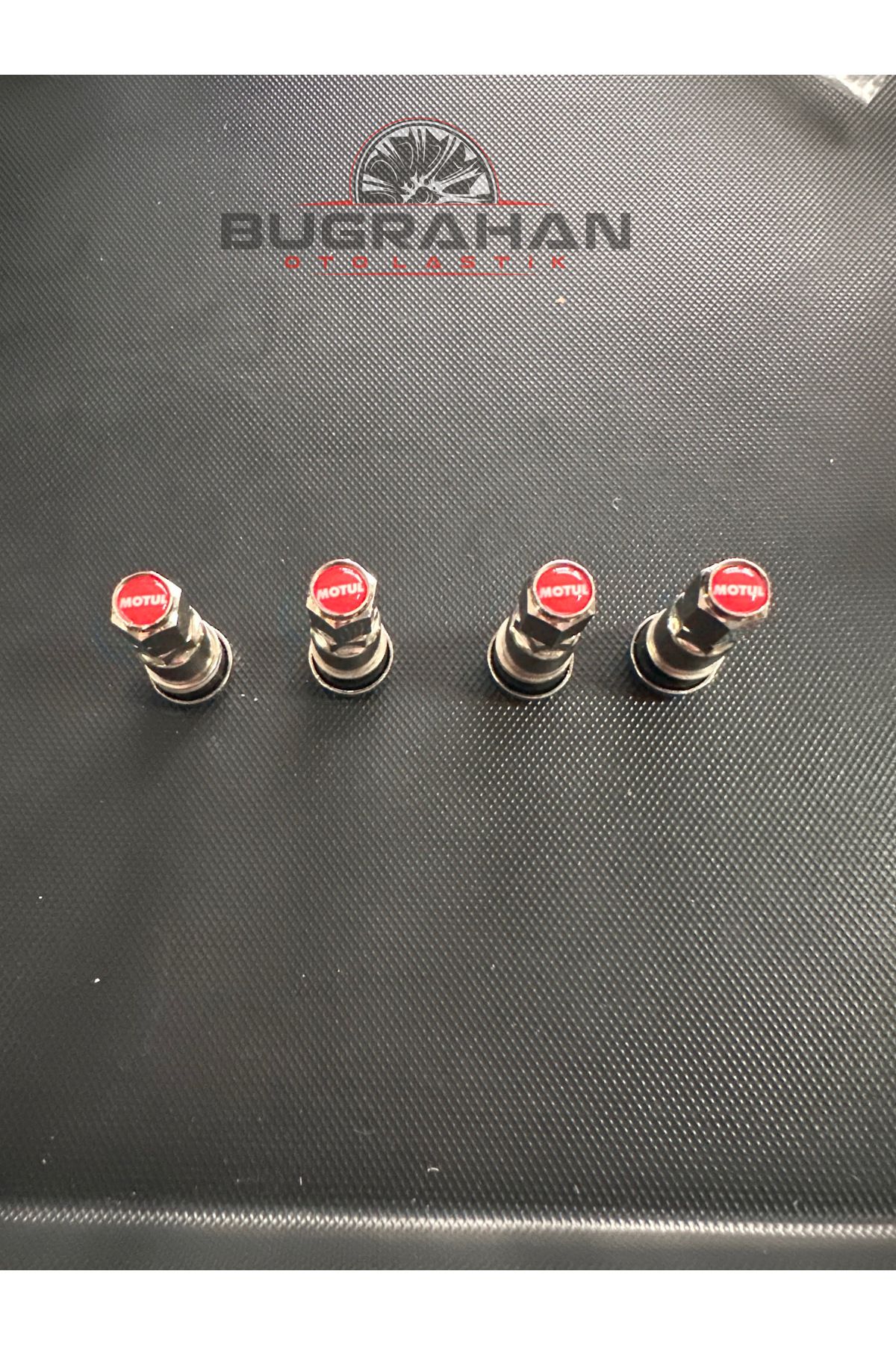 OEM MOTUL Sibop Kapağı Logolu Tüm Araçlara Uyumlu A Kalite Paslanmaz Çelik Sibop 4 Adet