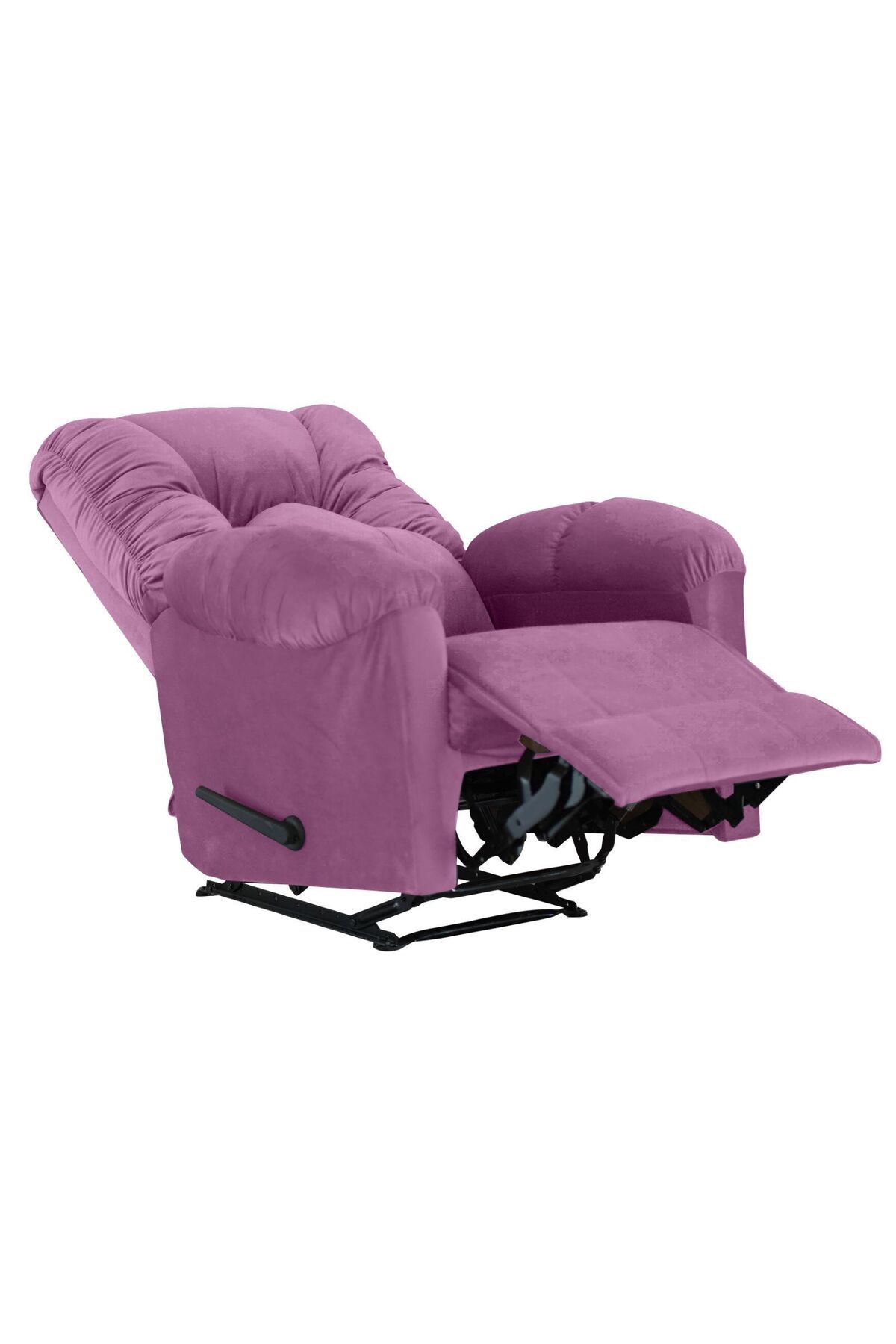 American Polo-| Velvet Rocking & Rotating Recliner Chair - Light Purple -92×78x103 7
