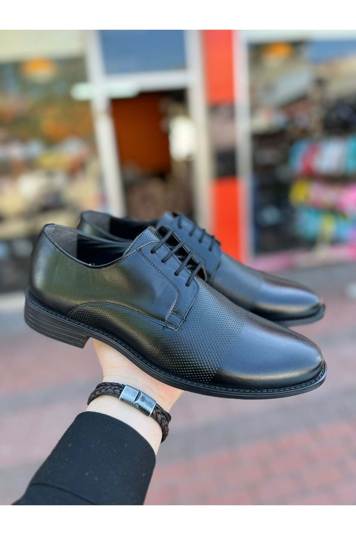AYAKCİTY Erkek Günlük Klasik Deri Casual Ayakkabı K.T 01