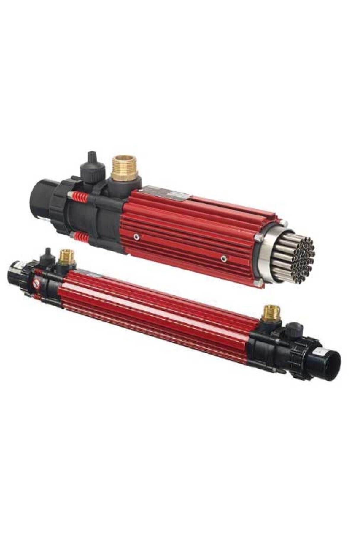 Poyraz Pool ELECRO BORULU EŞANJÖR 85 KW G2 MODEL D50MM MAX 4 BAR TITANIUM BORU / AISI 316 GÖVDE