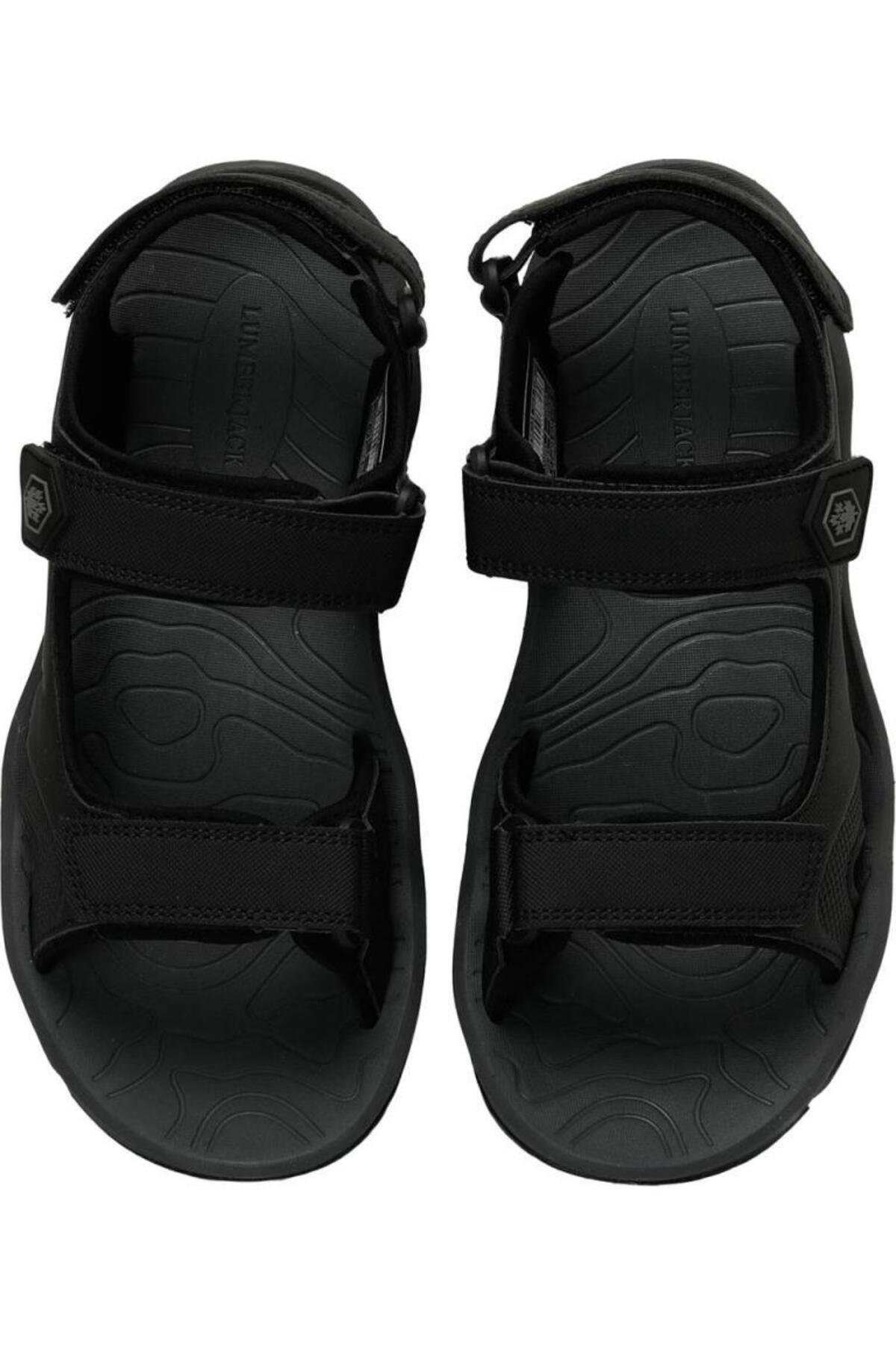 lumberjack Fun 4FX Siyah Anatomik Casual Günlük Spor Sandalet görsel 5