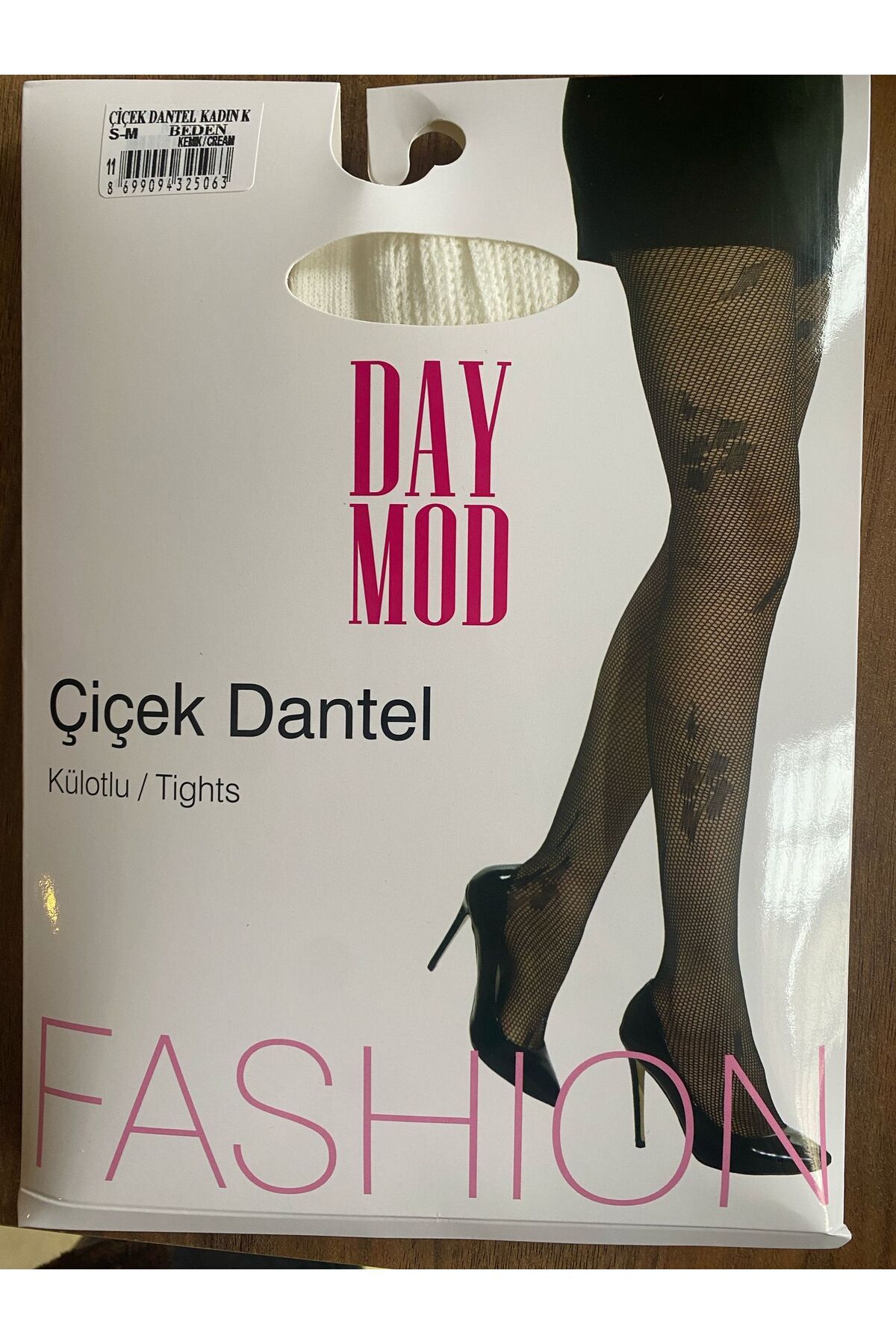 DAYMOD ÇORAP Kadın Çiçek Dantel File Külotlu Çorap