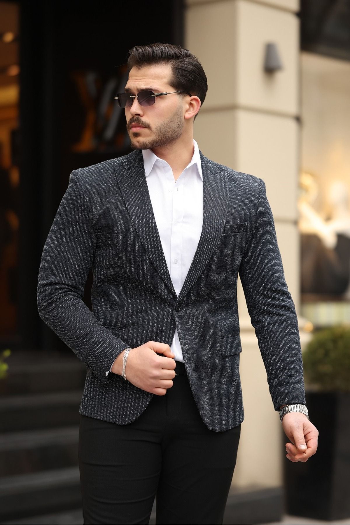 Twenhil DAR KESİM TEK CEKET LACİVERT