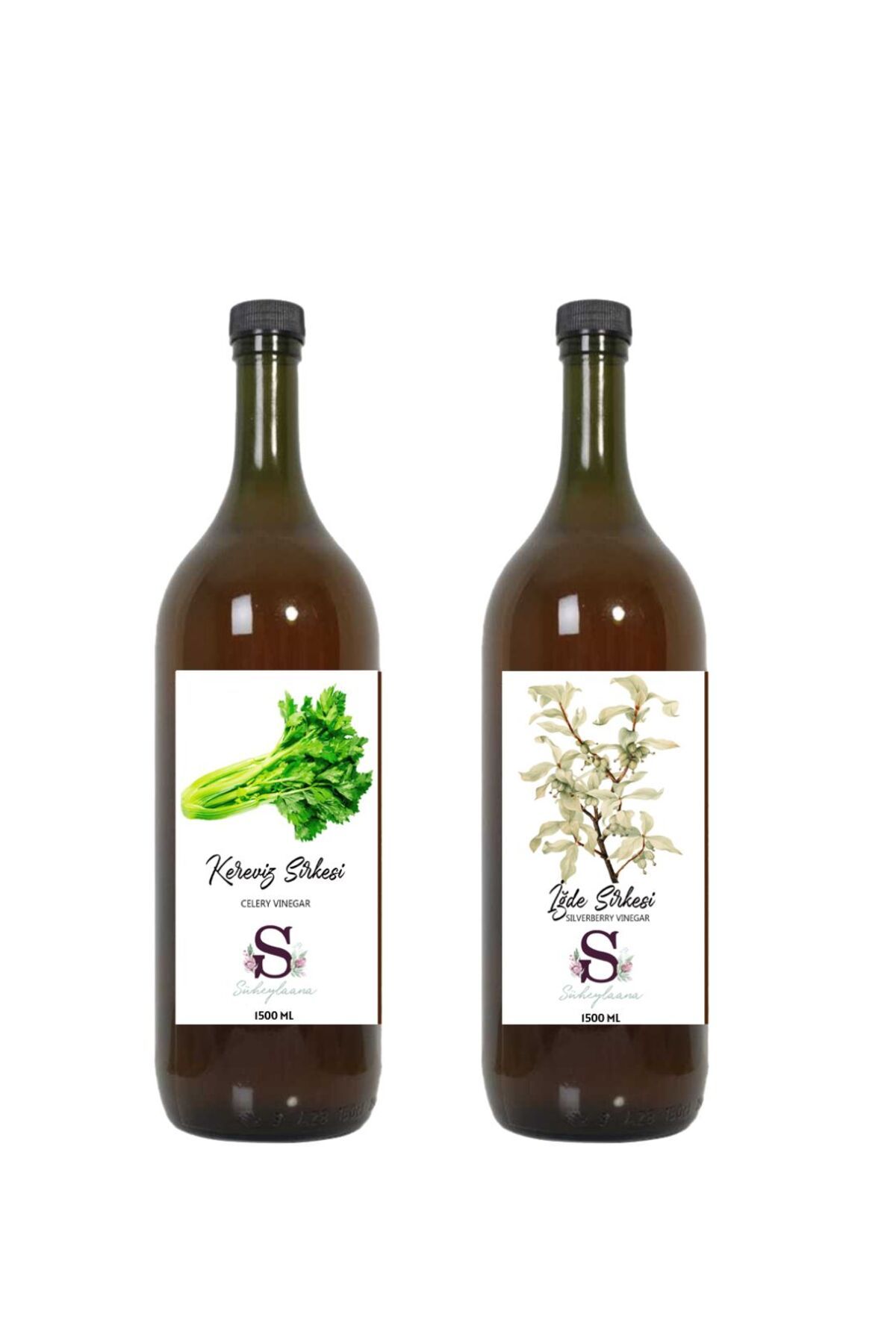 Süheylaana Doğal Kereviz Sirkesi 1500 Ml - Doğal İğde Sirkesi 1500 Ml