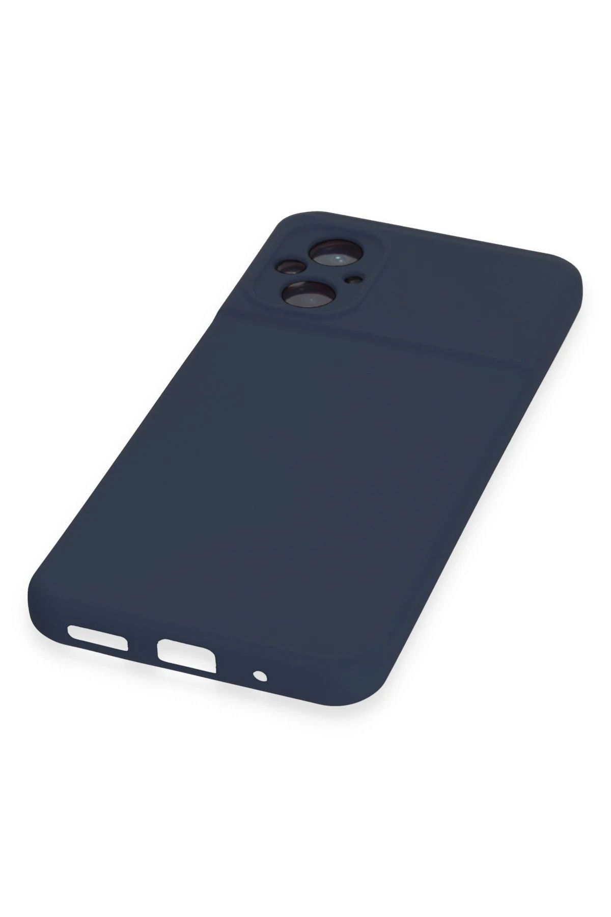 NewFace Xiaomi Poco M5 Uyumlu  Kılıf Nano içi Kadife Silikon - Lacivert WLZOR