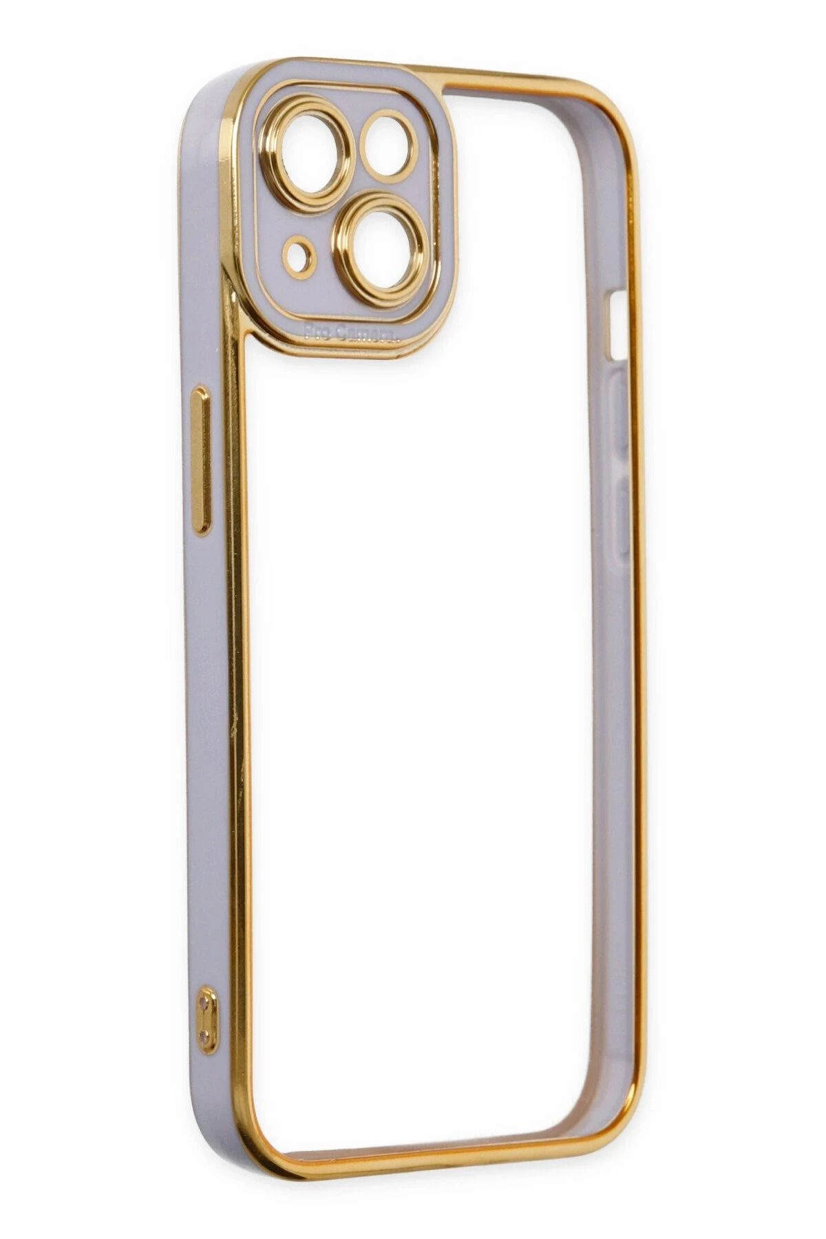 NewFace iPhone 14 Plus Kılıf Liva Lens Silikon - Lila SVLRS