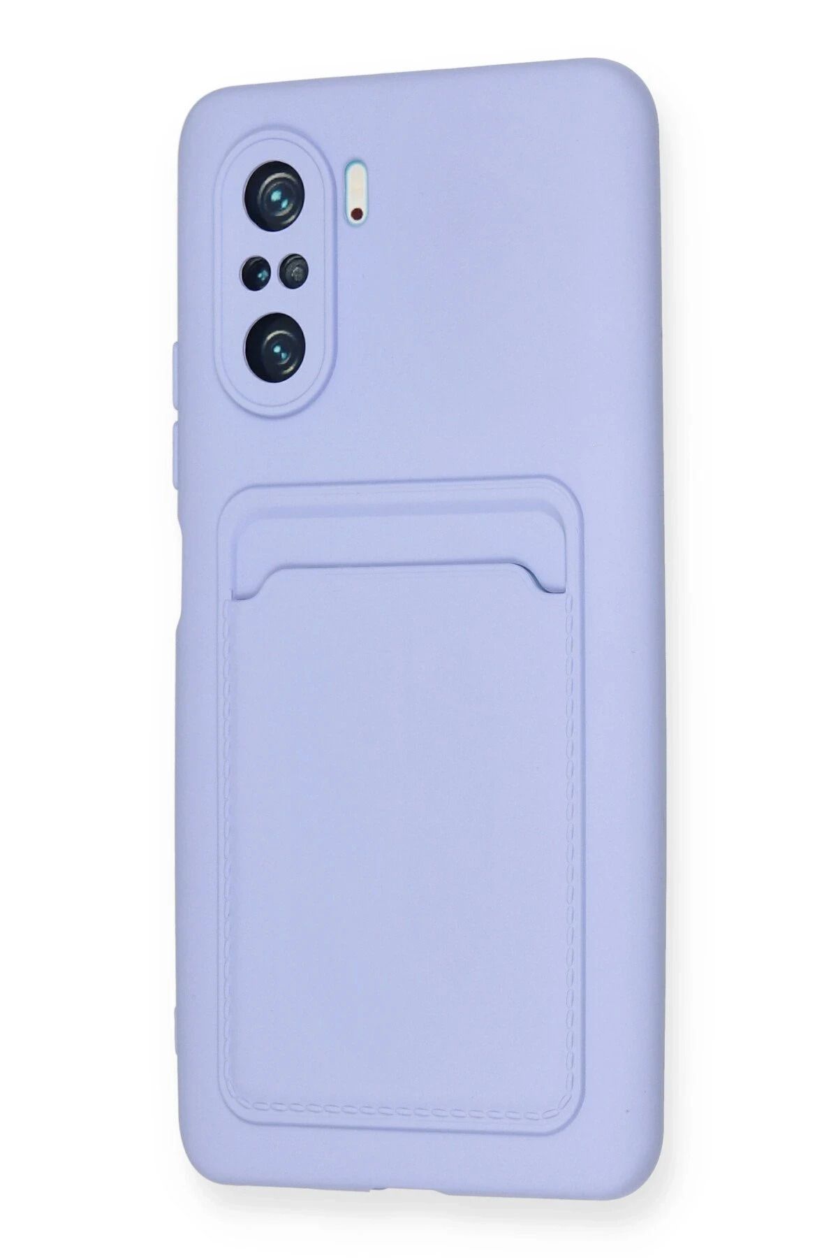 NewFace Xiaomi Mi 11i Kılıf Kelvin Kartvizitli Silikon - Lila WLZOR