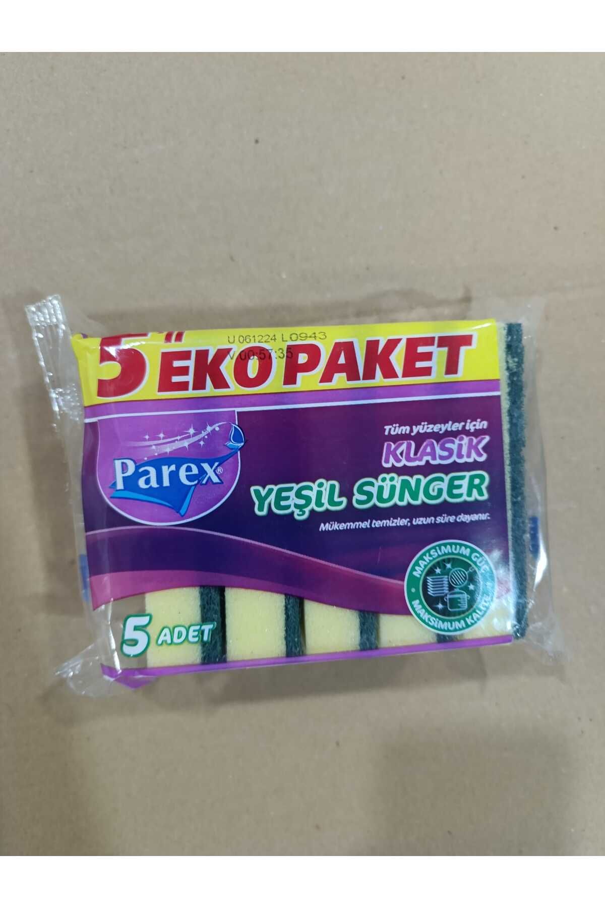 BARREL AMBALAJ 3 PAKET 5'Lİ PAREX BULAŞIK SÜNGERİ