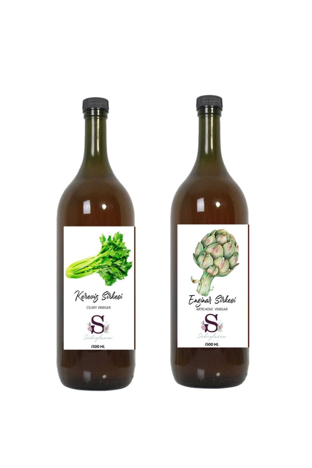 Süheylaana Doğal Kereviz Sirkesi 1500 Ml - Doğal Enginar Sirkesi 1500 Ml