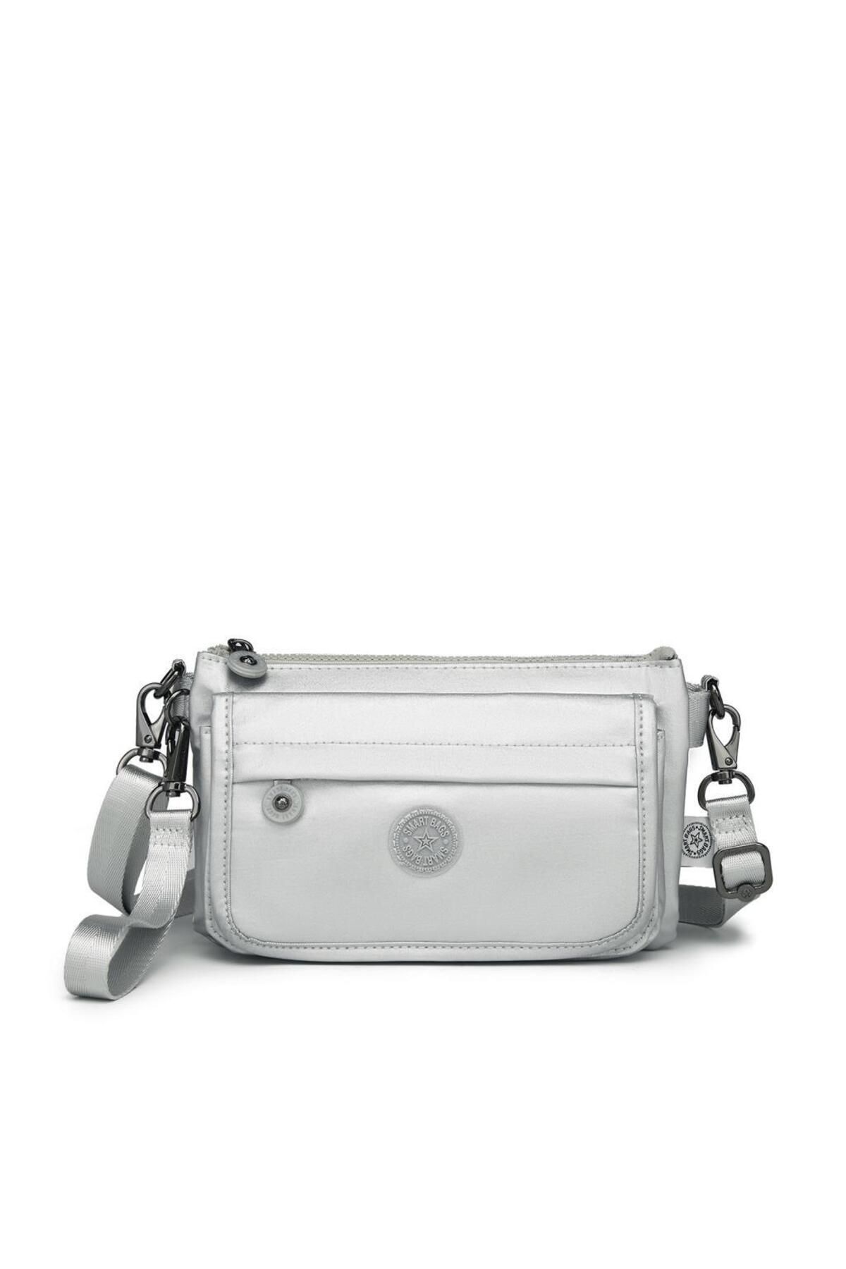SMART BAGS Metalik Kumaş Minik Boy Smart Bags Postacı Kadın Çantası 1191