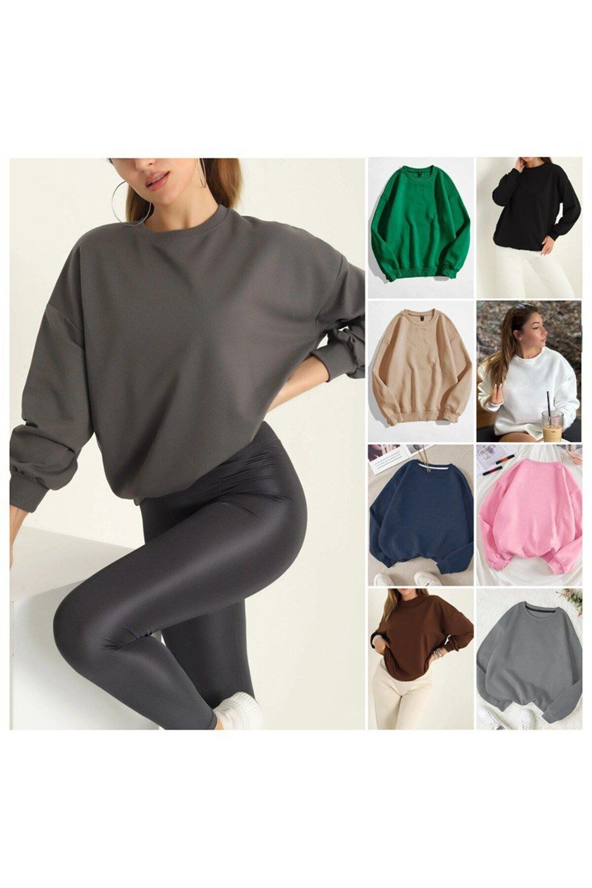 Lorinya Butik Basic S-Yaka Sweat
