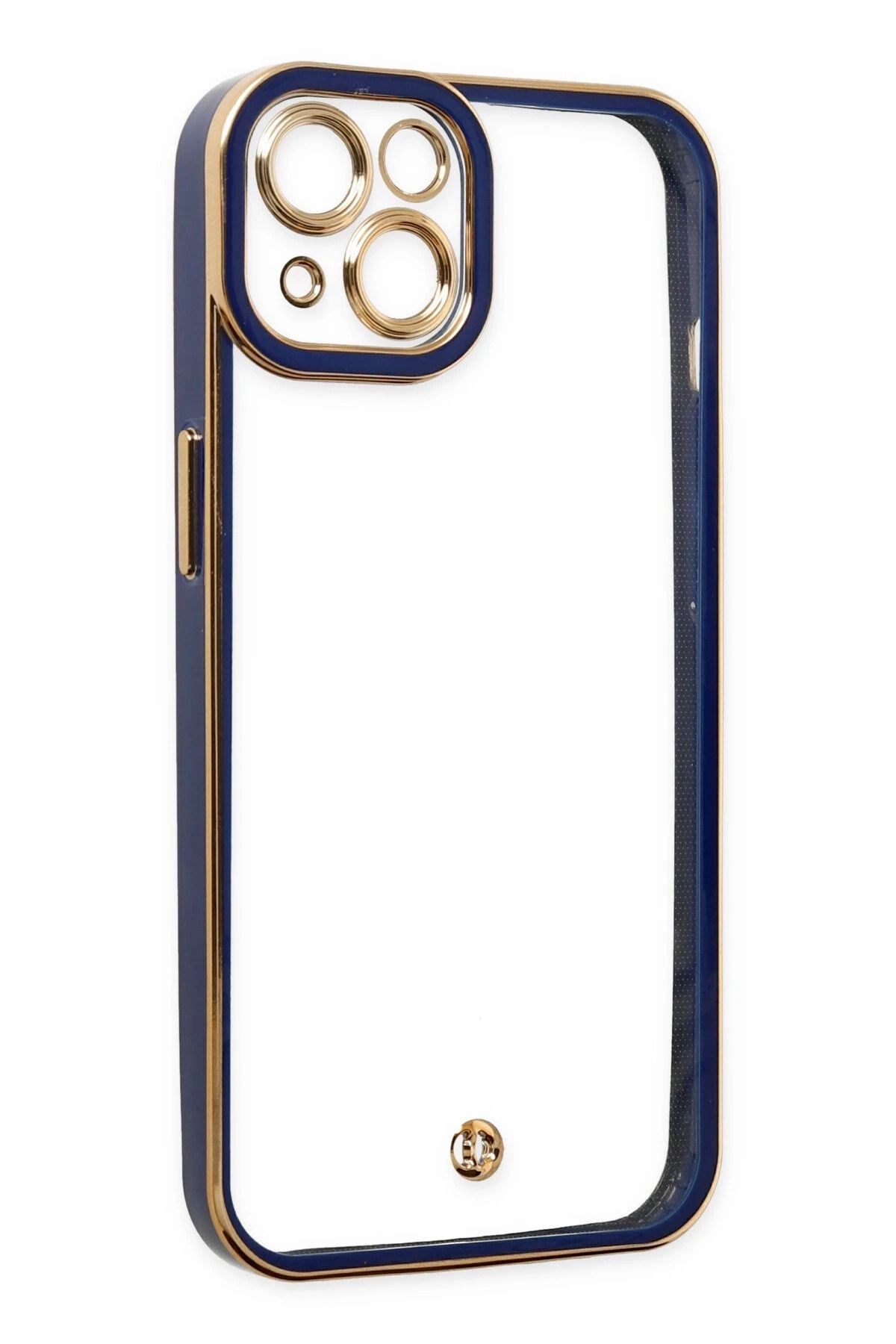 NewFace iPhone 14 Plus Kılıf Liva Lens Silikon - Mavi SVLRS