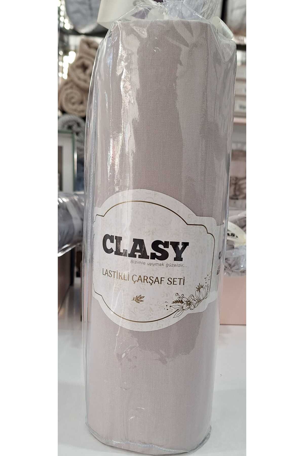 Clasy-Beige Minel Single Elastic Sheet - 100X200 1