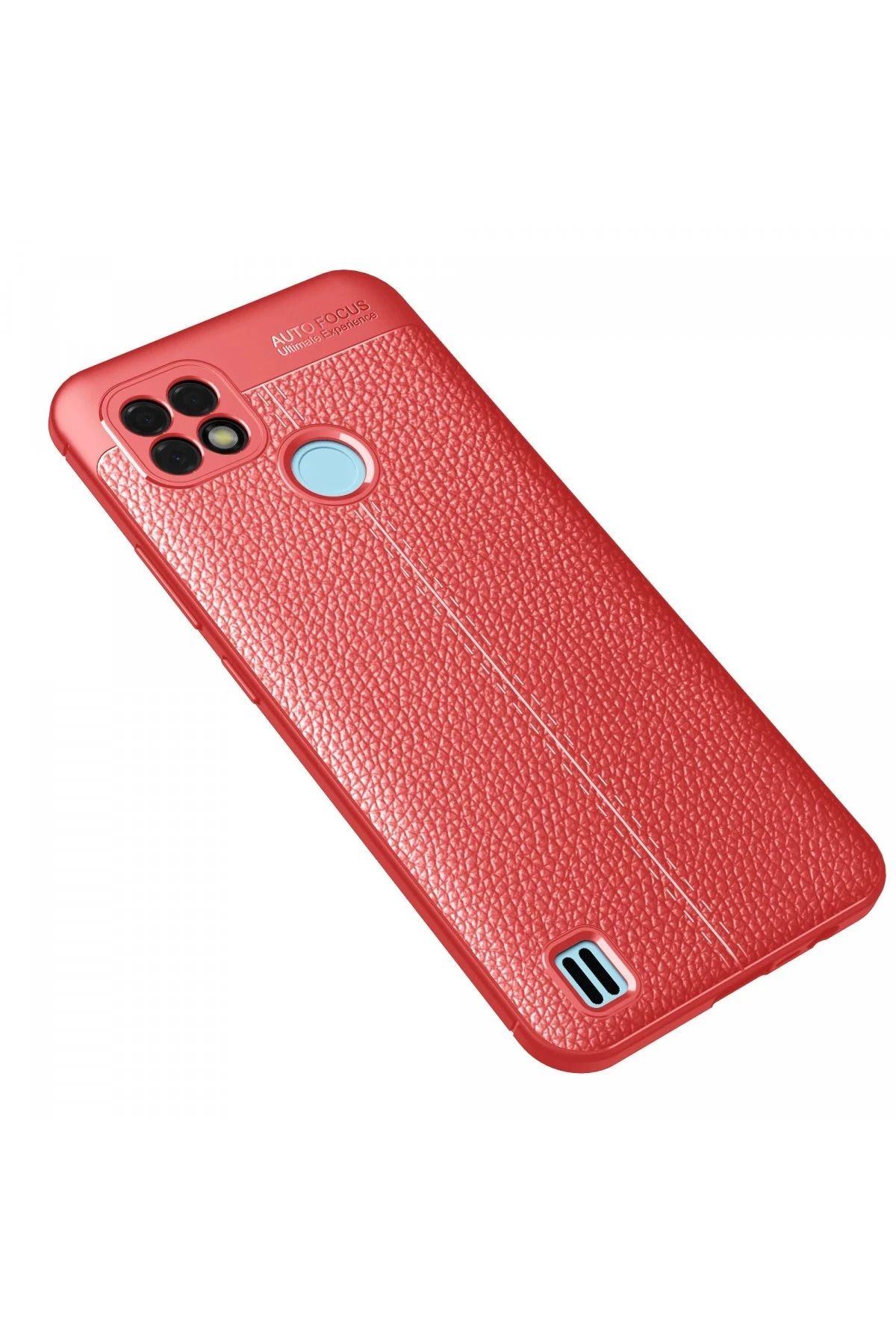 NewFace Realme C25 Kılıf Auto Focus Kapak - Kırmızı WLZOR