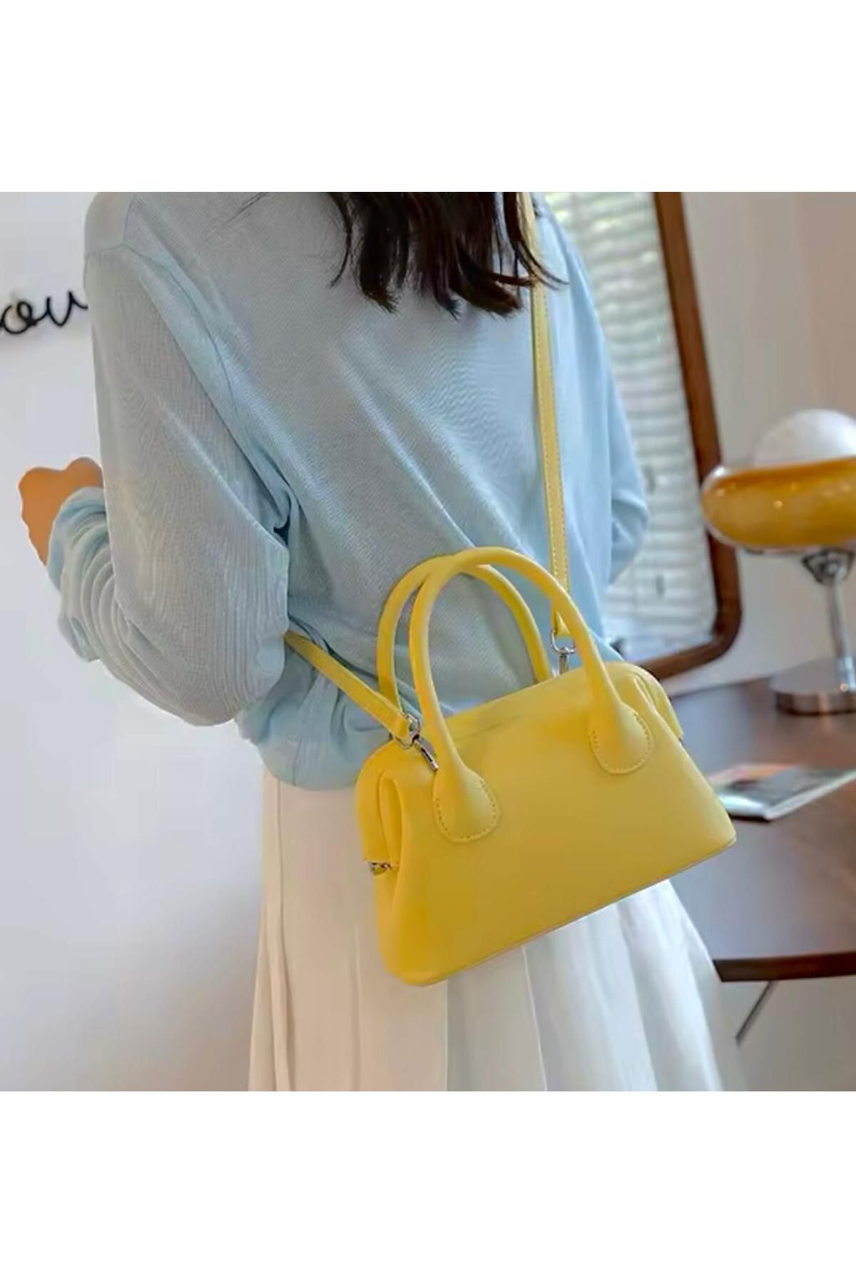 larosee Pinterest Mini Model Çapraz Ayarlanabilir Askılı Kadın Omuz Çantası El Çantası Kol Çantası